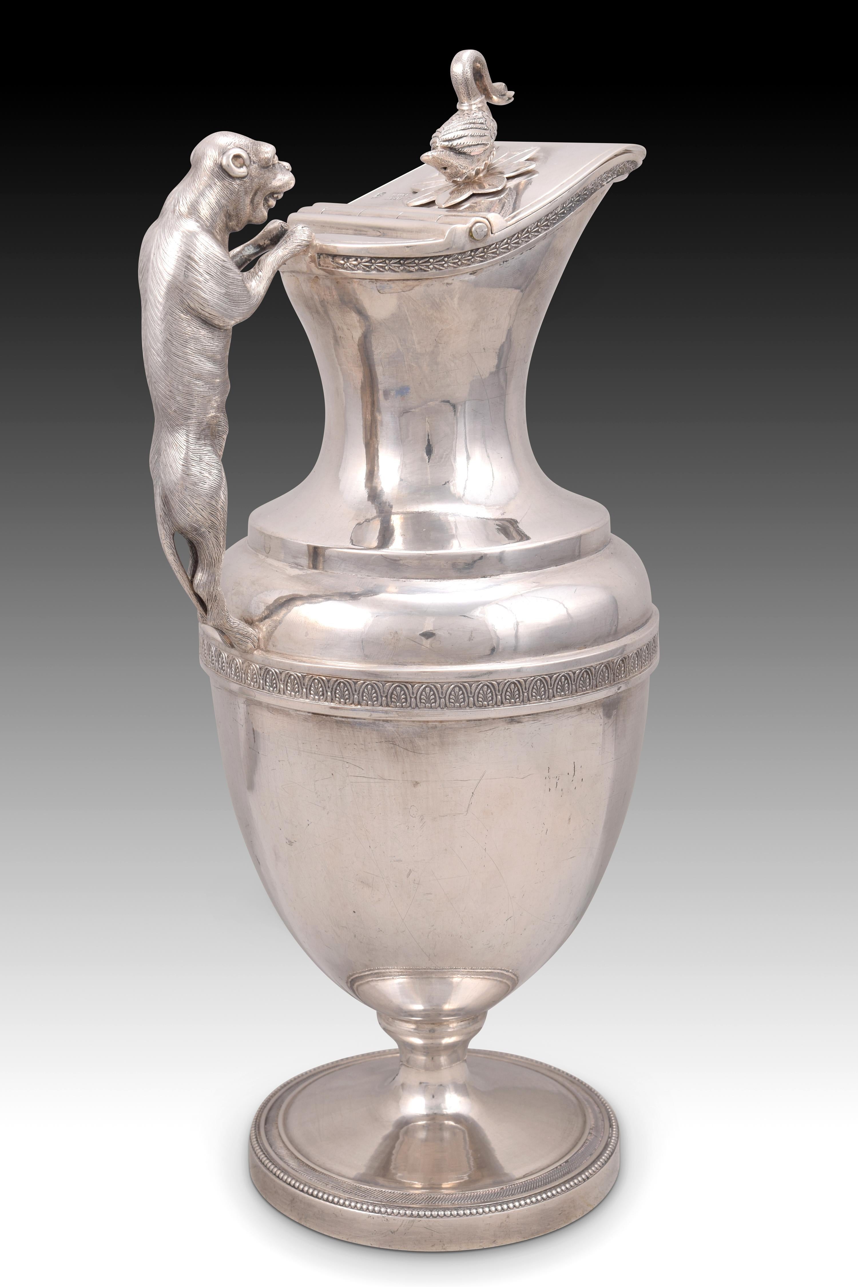Neoclassical Jug. Silver. Vitoria, 18th-19th Centuries For Sale
