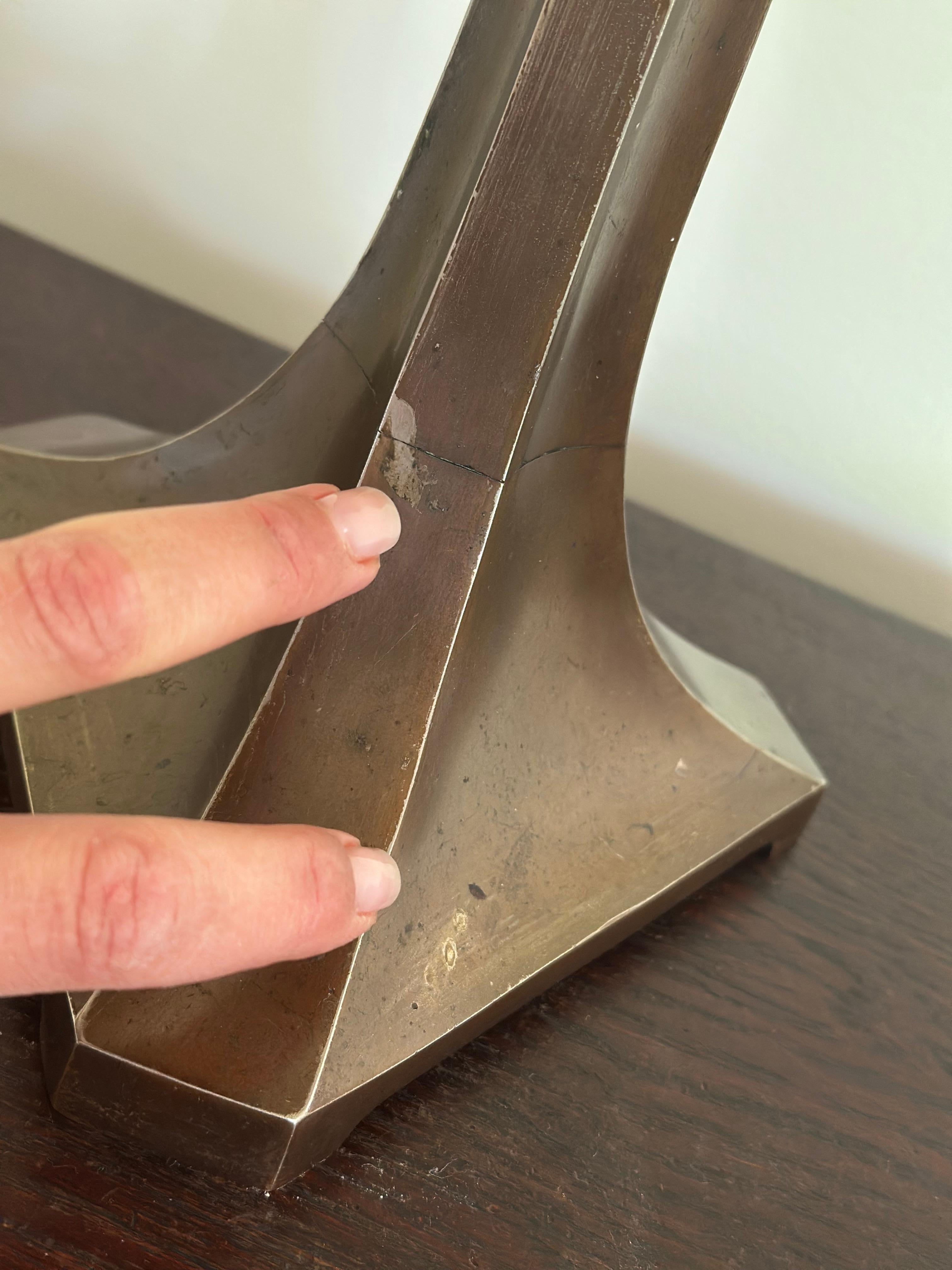 Laiton Lampe de table Jugend Art Nouveau, années 1920. en vente