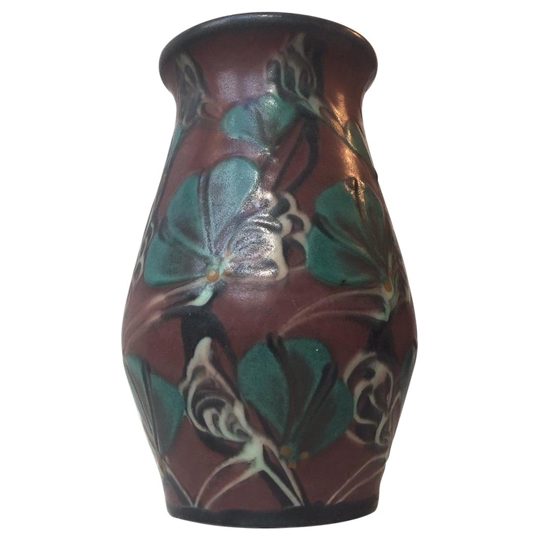 Jugend Pottery Vase by Eiler Londal for Danico, Denmark, 1920s