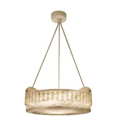Jugendstil Alabaster Light Fixture, Sweden, circa 1910