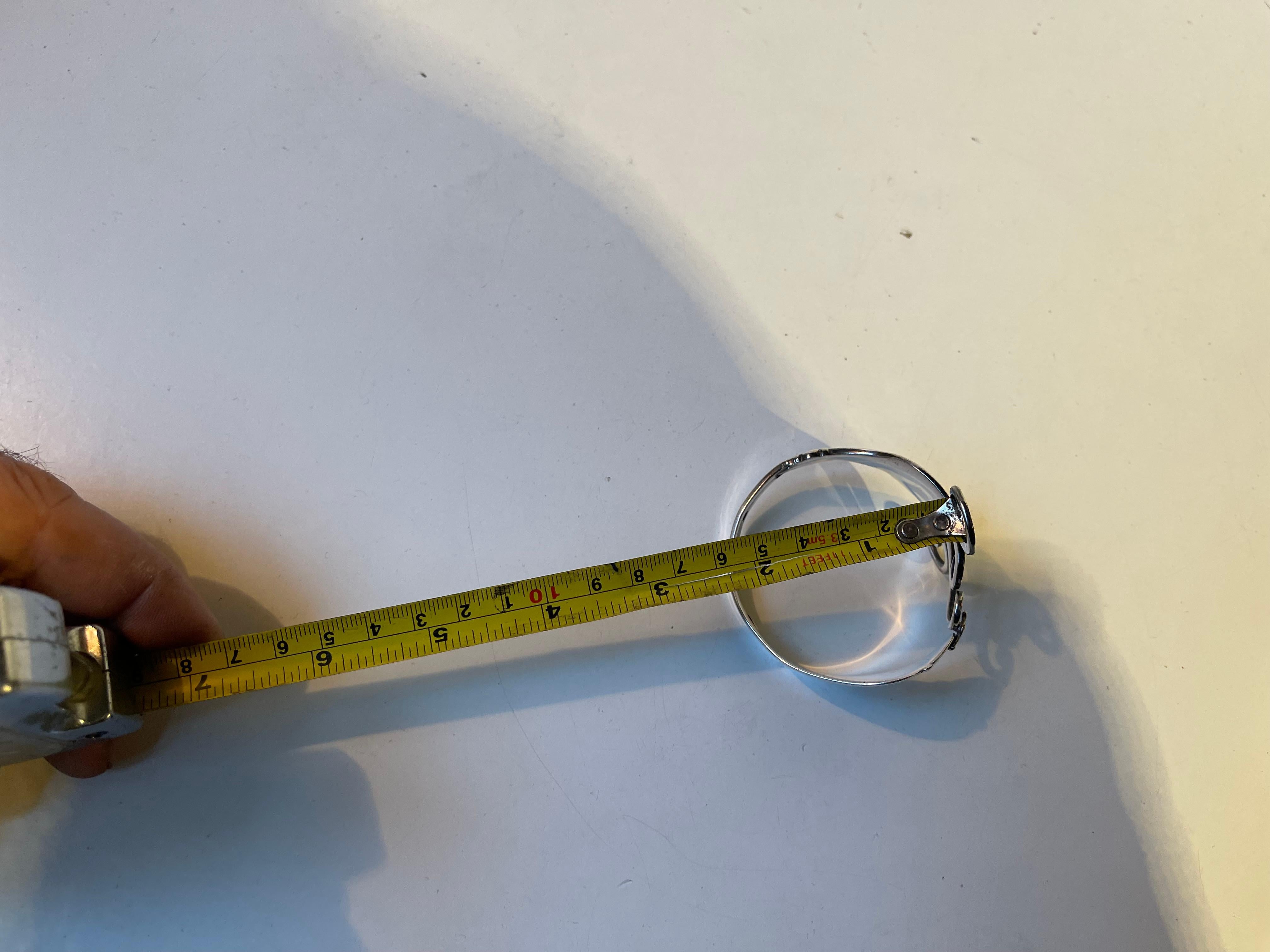 Bracelet fourchette en argent de style Jugend par l'orfèvre J. Thomsen en vente 2