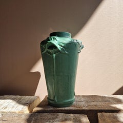 Jugend vase by Karl Svensson, Höganäs, stoneware, Sweden, early 1900's
