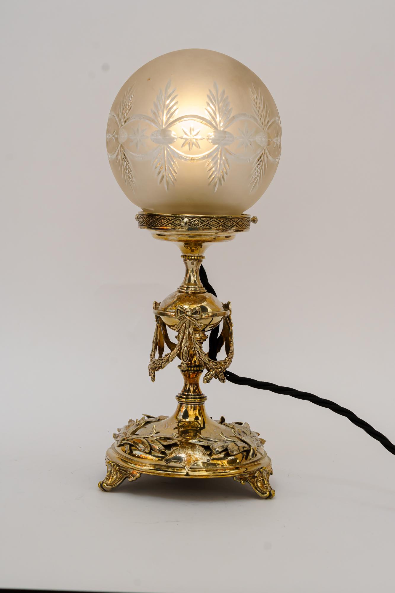 Jugendstil Alpaca Table Lamp Vienna Around 1908 For Sale 2