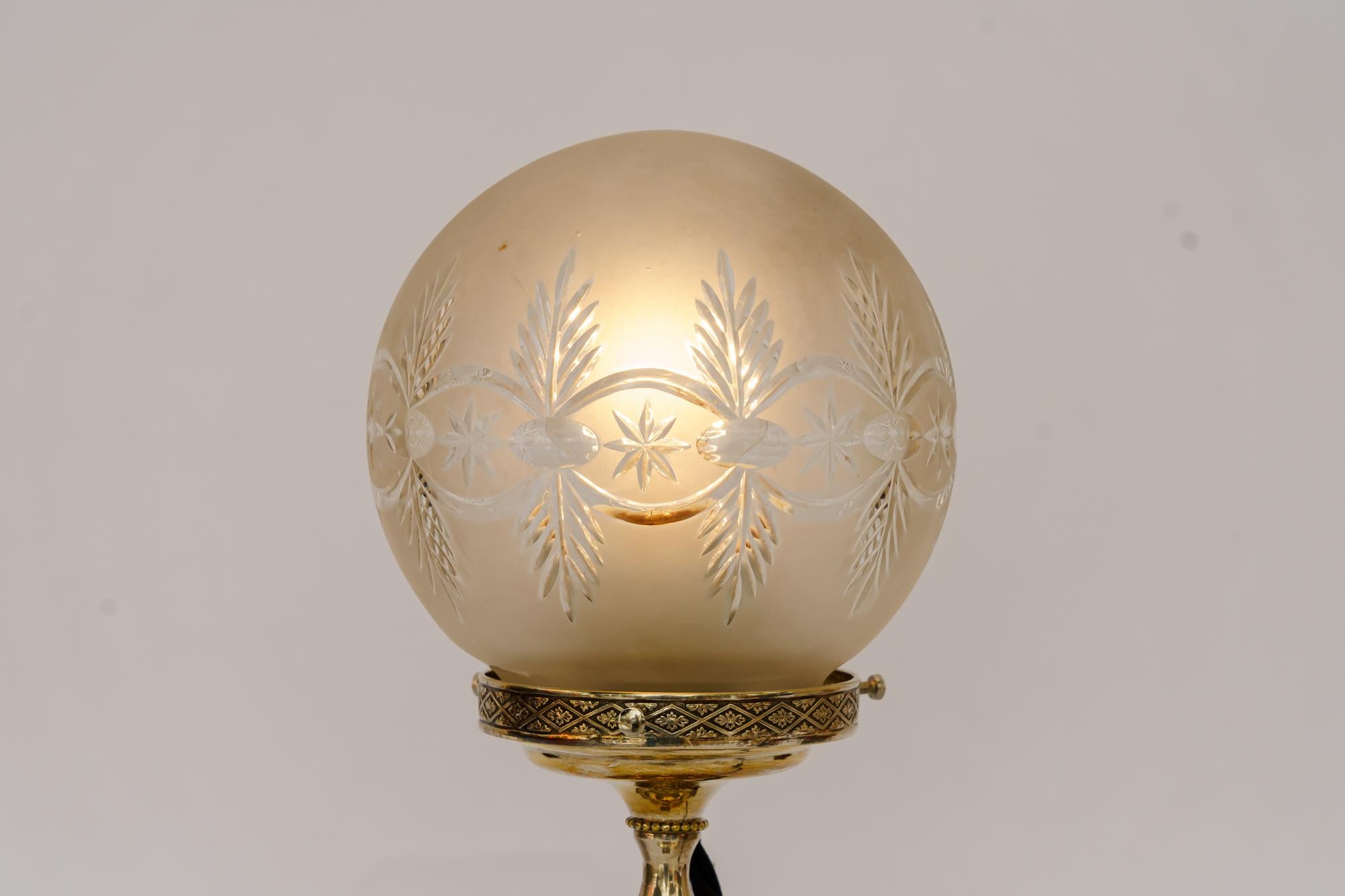 Jugendstil Alpaca Table Lamp Vienna Around 1908 For Sale 3