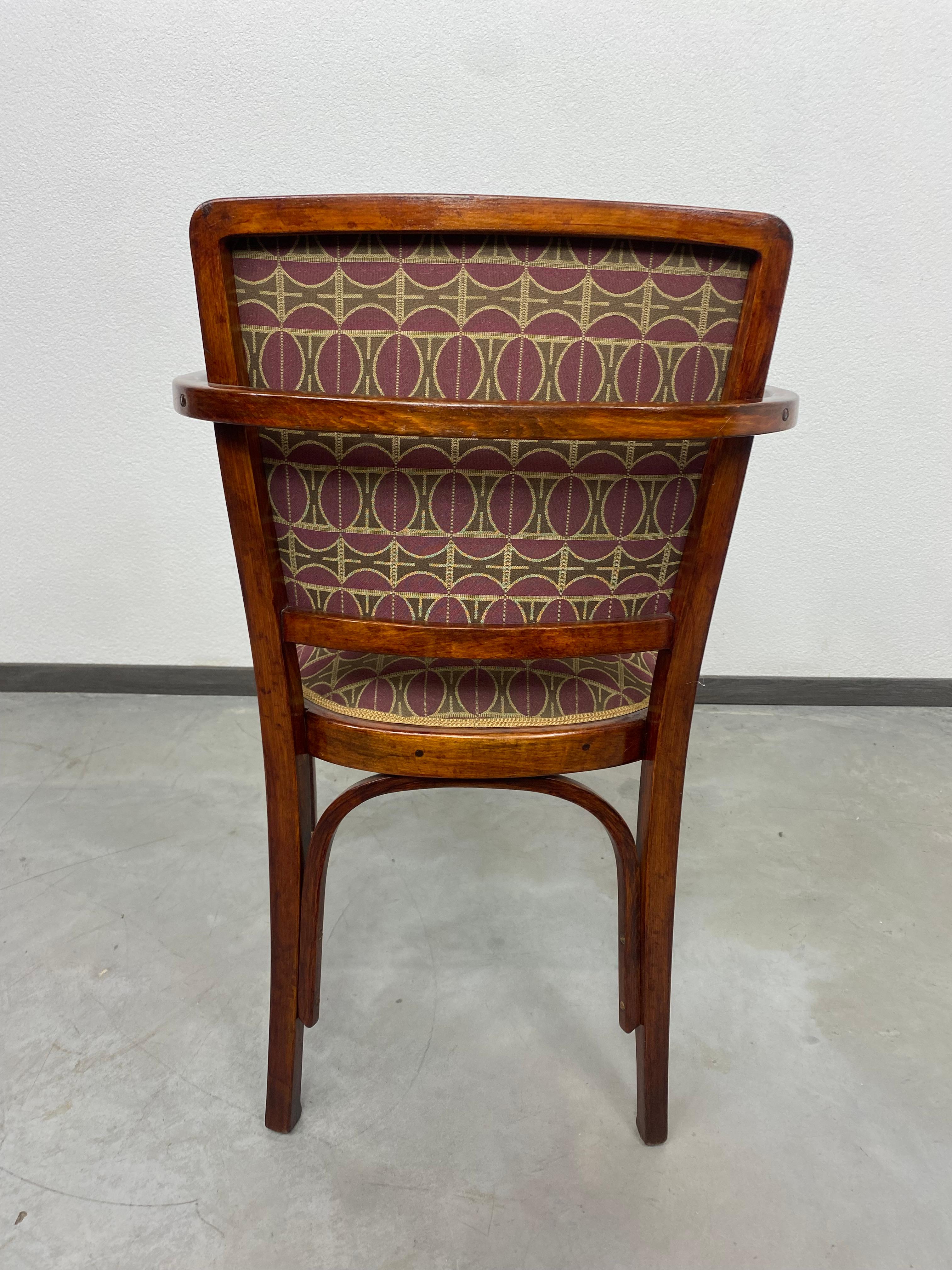 Jugendstil armchair 719F by Koloman Moser for J&J Kohn For Sale 6