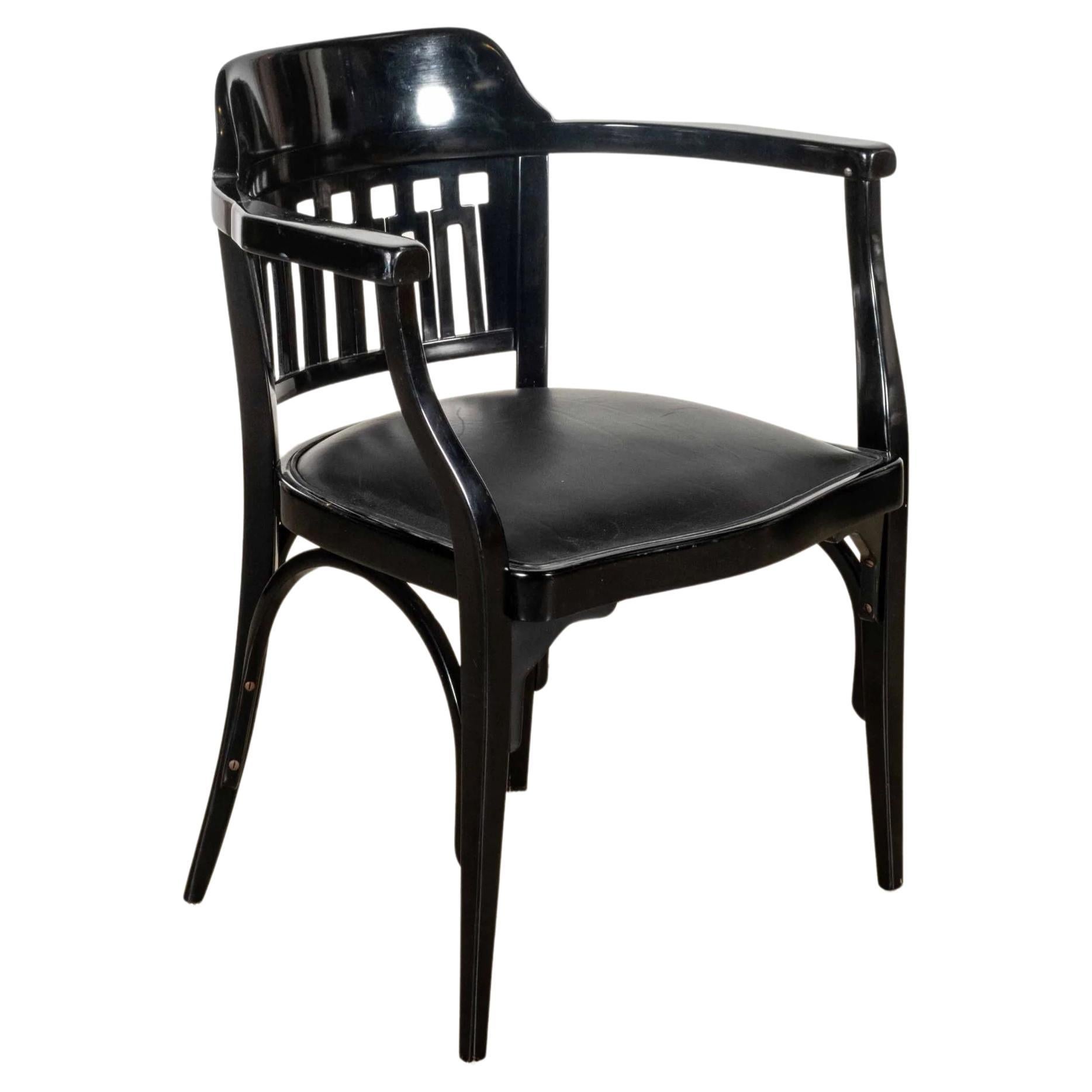 Jugendstil Armchair No 714 by Otto Wagner for Jacob & Josef Kohn