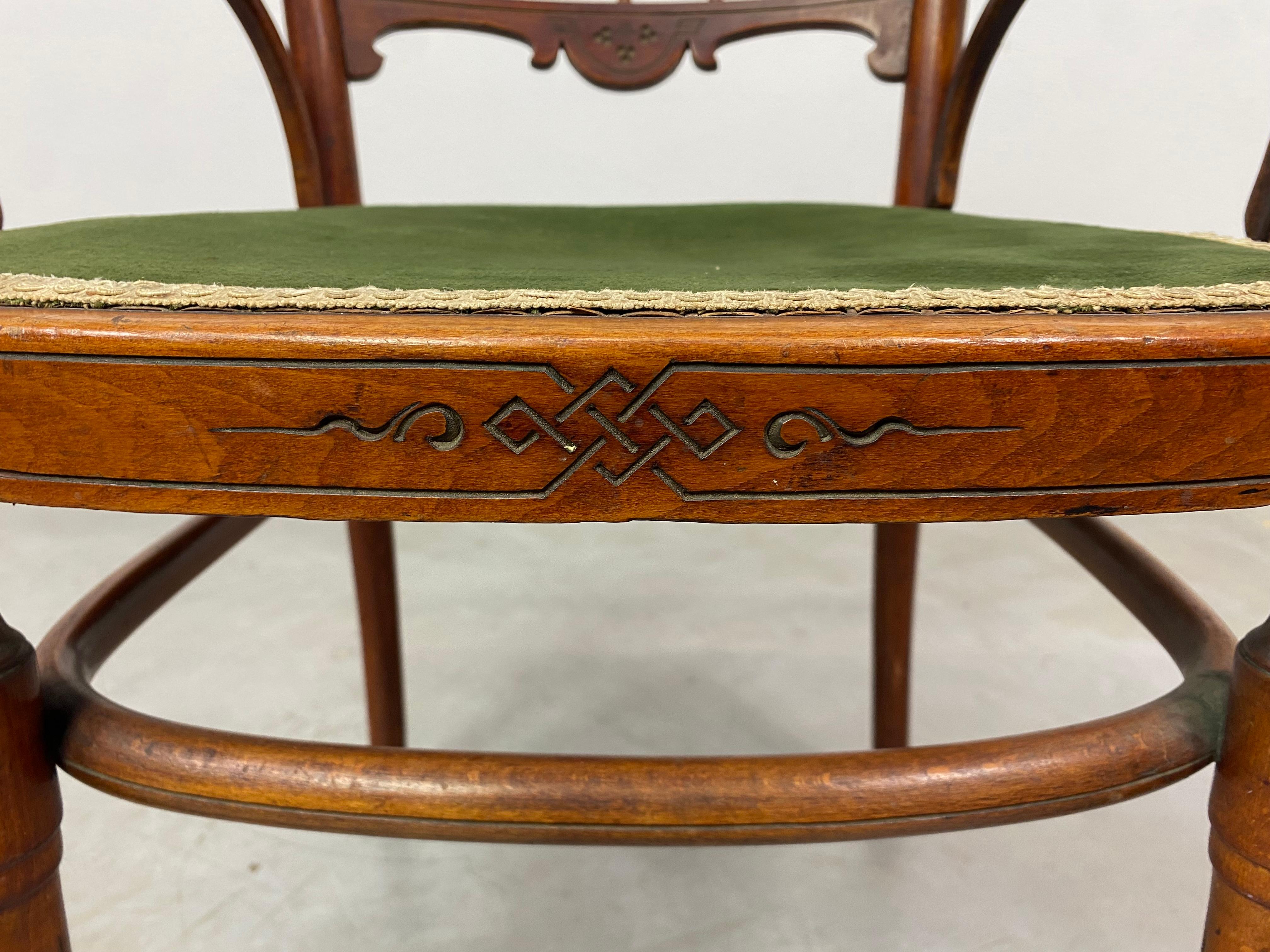 Fauteuils Jugendstil de J&J Kohn en vente 5