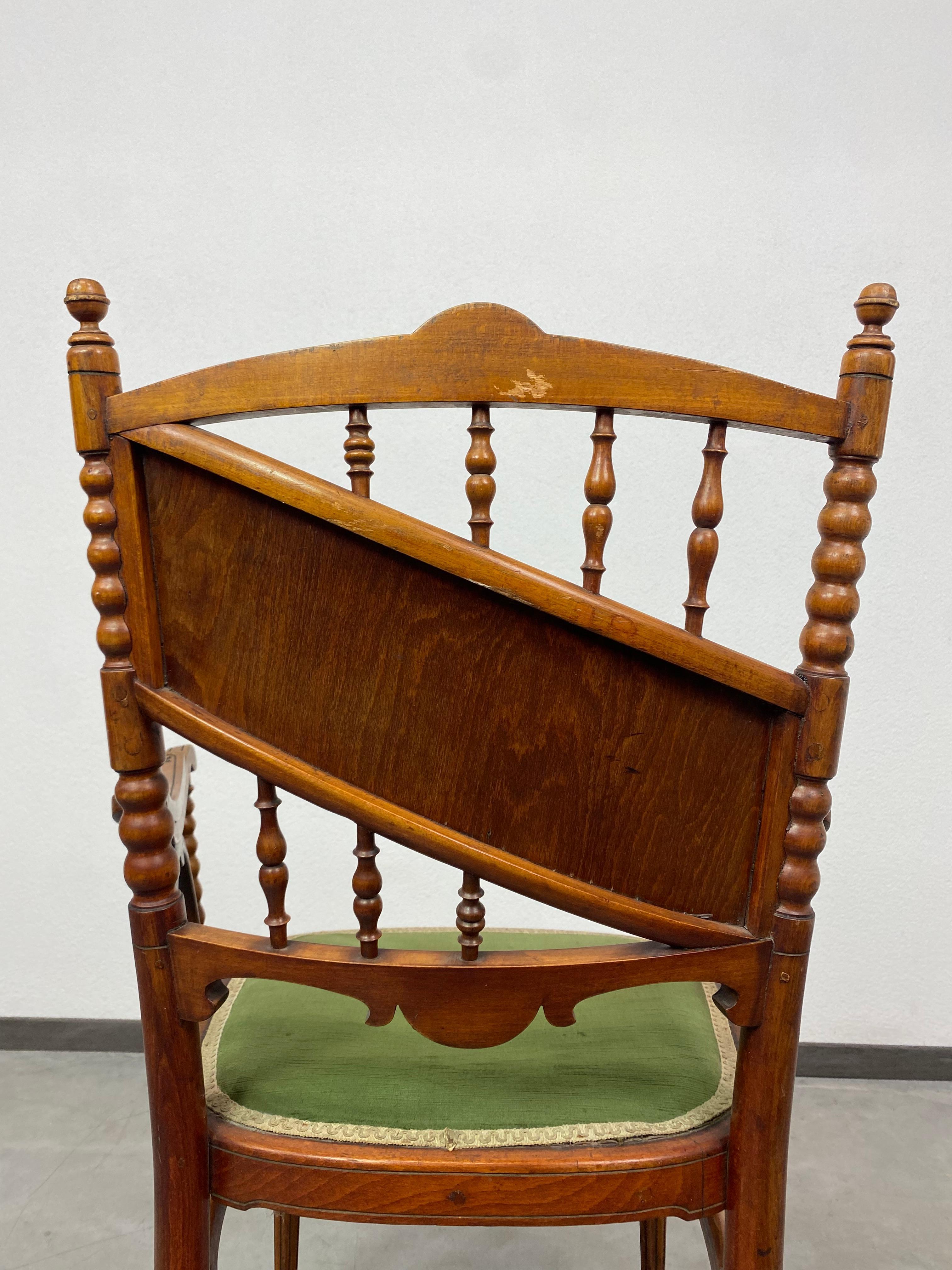 Jugendstil armchairs by J&J Kohn For Sale 9