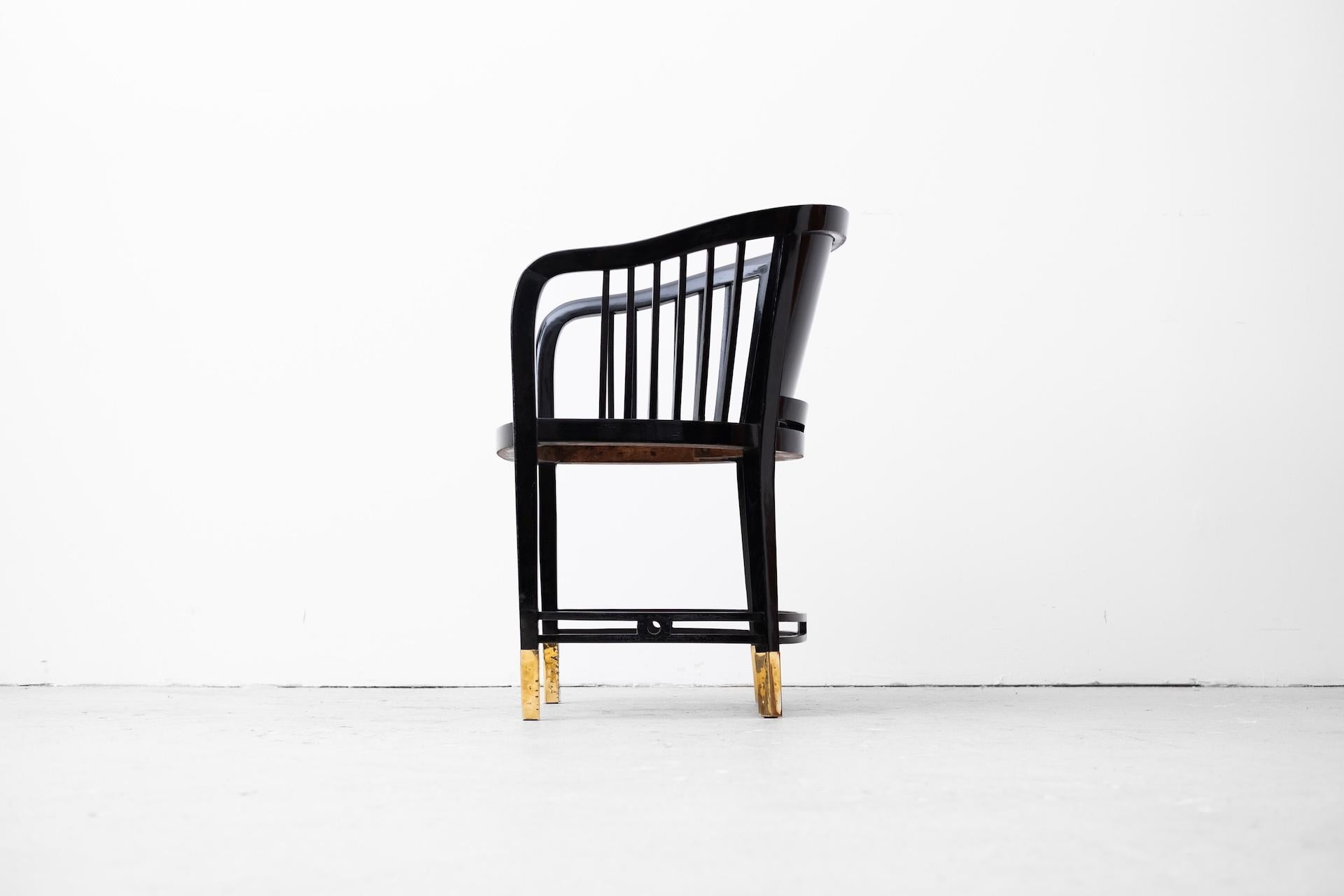 Jugendstil Armlehnstuhl, Entw: Adolf Loos, verm. Friedrich Otto Schmidt, um 1900 For Sale 6