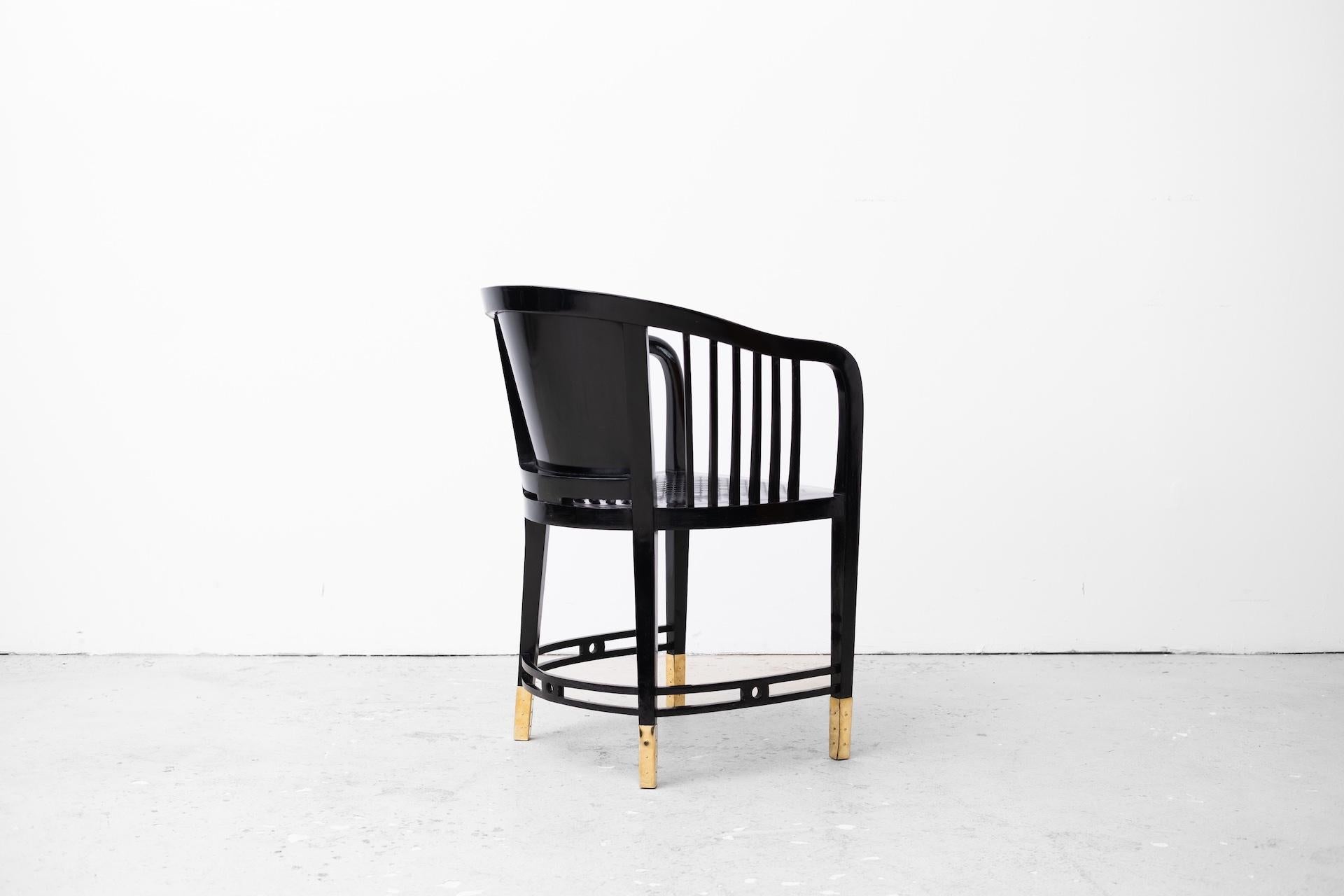 Jugendstil Armlehnstuhl, Entw: Adolf Loos, verm. Friedrich Otto Schmidt, um 1900 For Sale 12