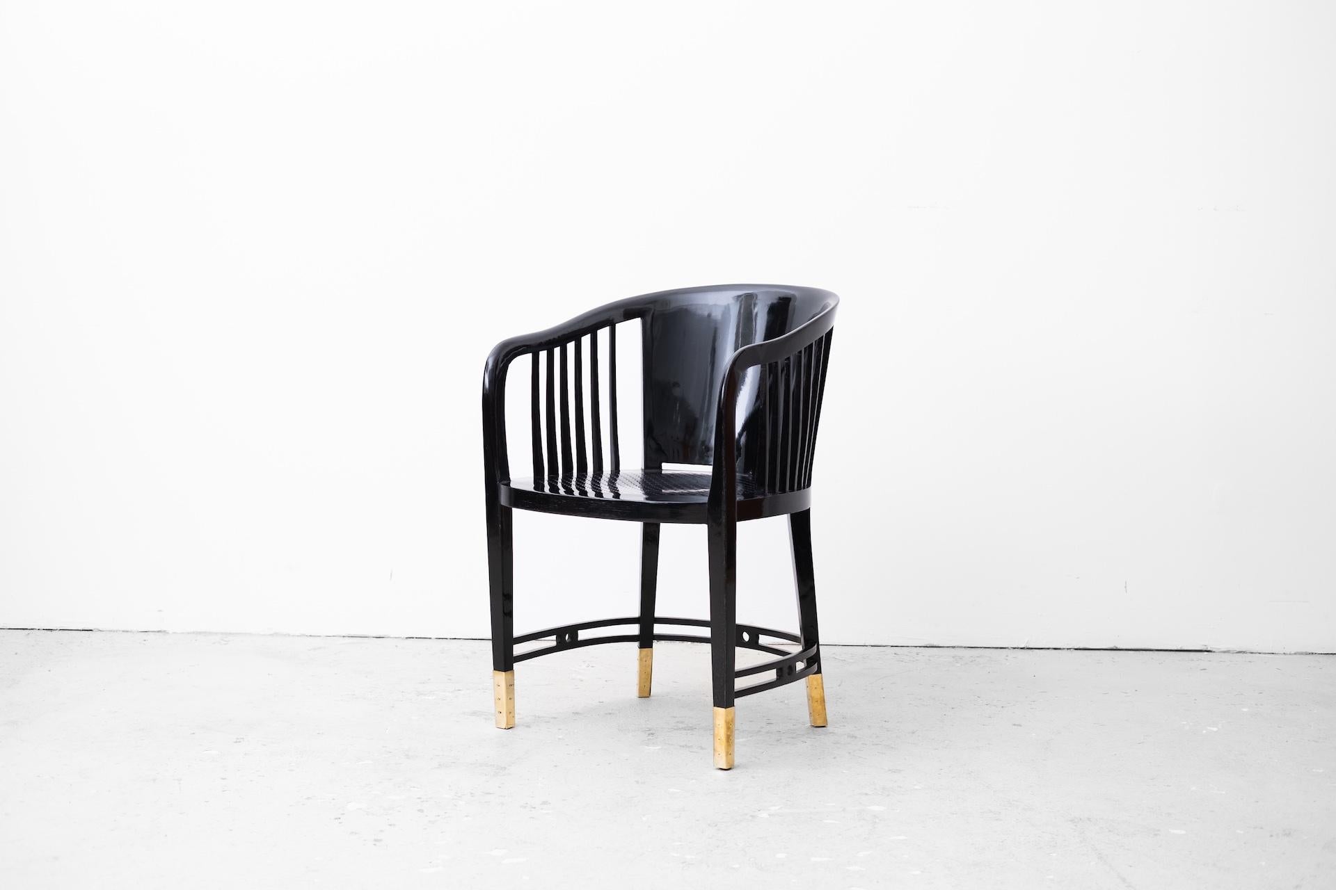 Jugendstil Armlehnstuhl, Entw: Adolf Loos, verm. Friedrich Otto Schmidt, um 1900 In Good Condition For Sale In Wien, AT