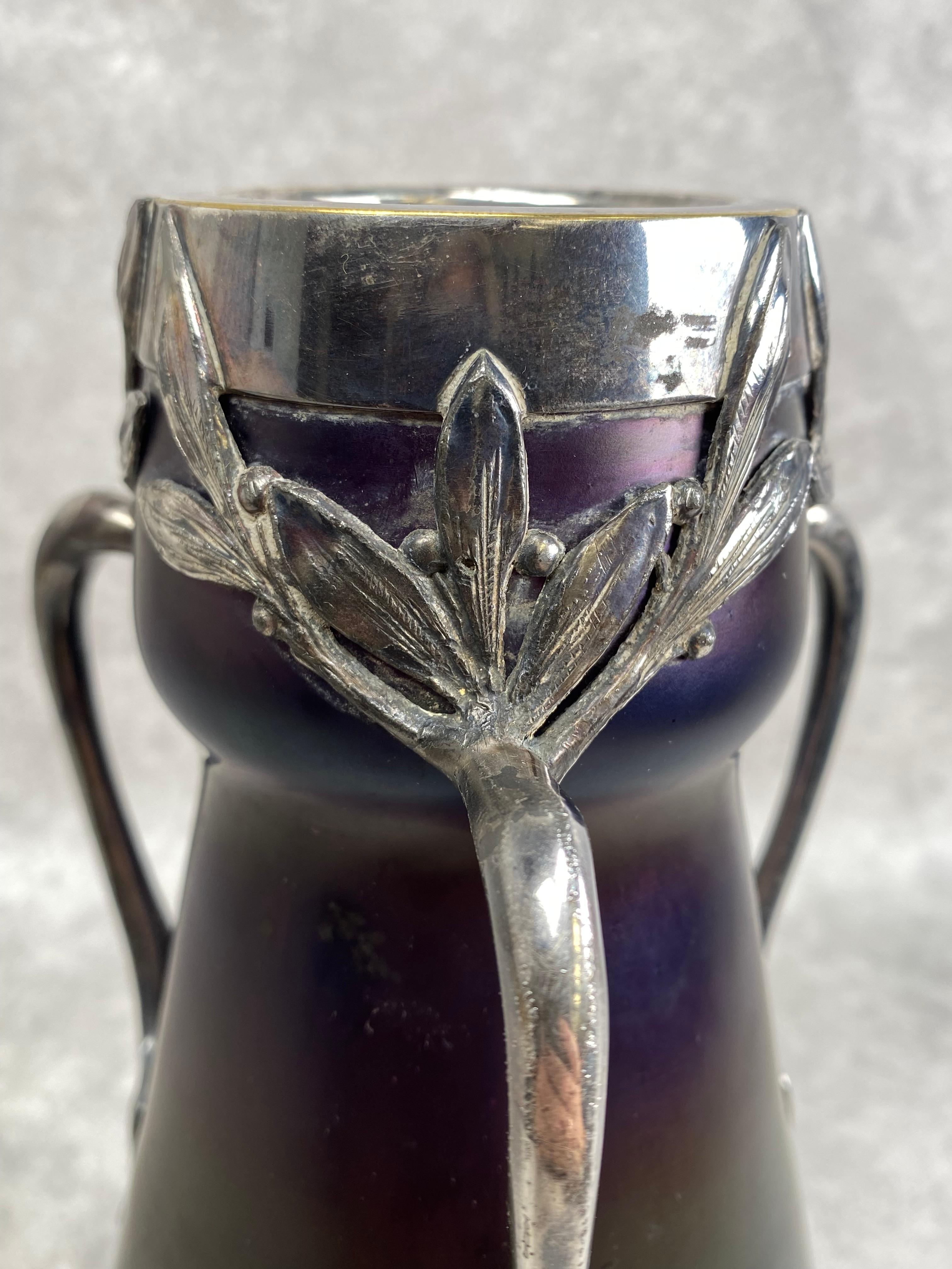 Vaso in vetro artistico Jugendstil di Wilhelm Kralik Sohn in vendita 4