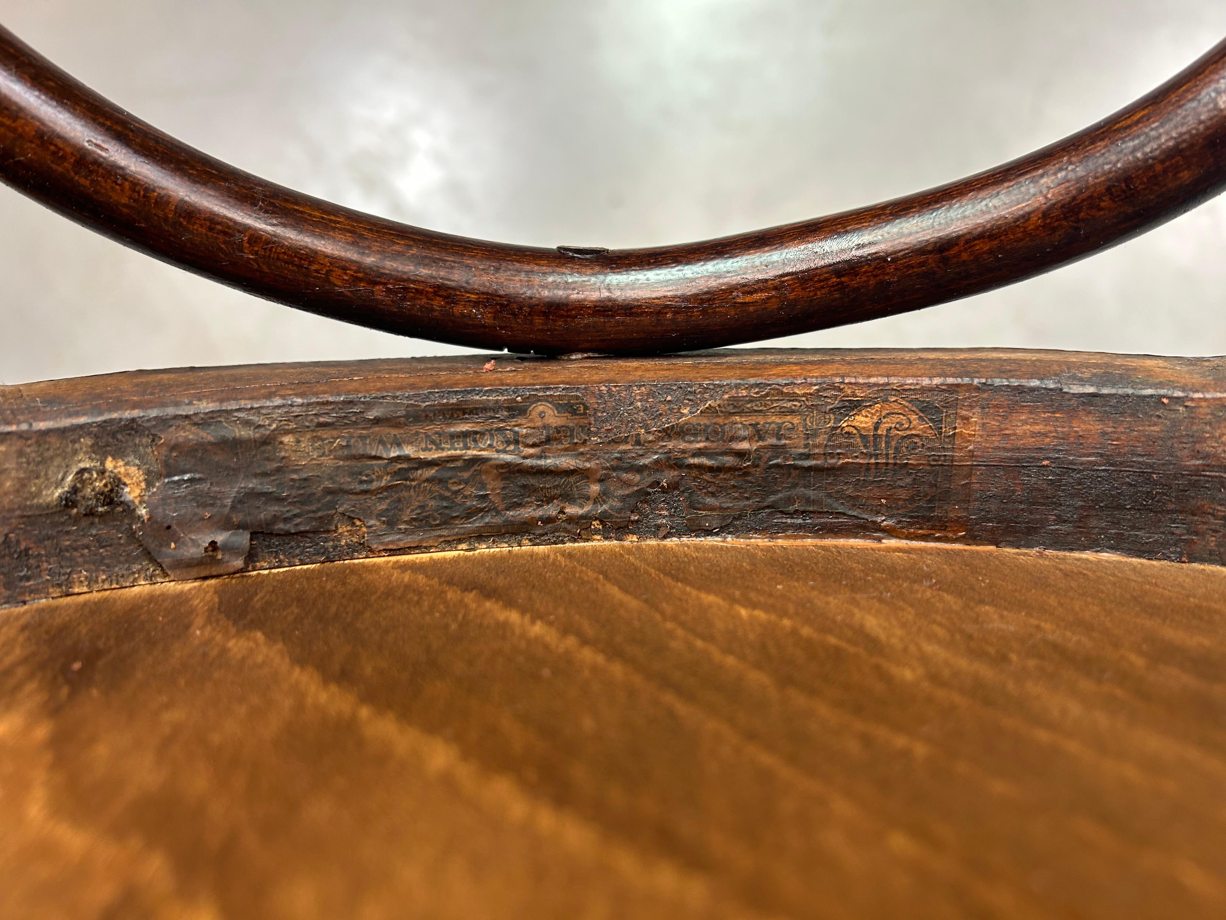Jugendstil bentwood office chair B47 by J&J Kohn 5