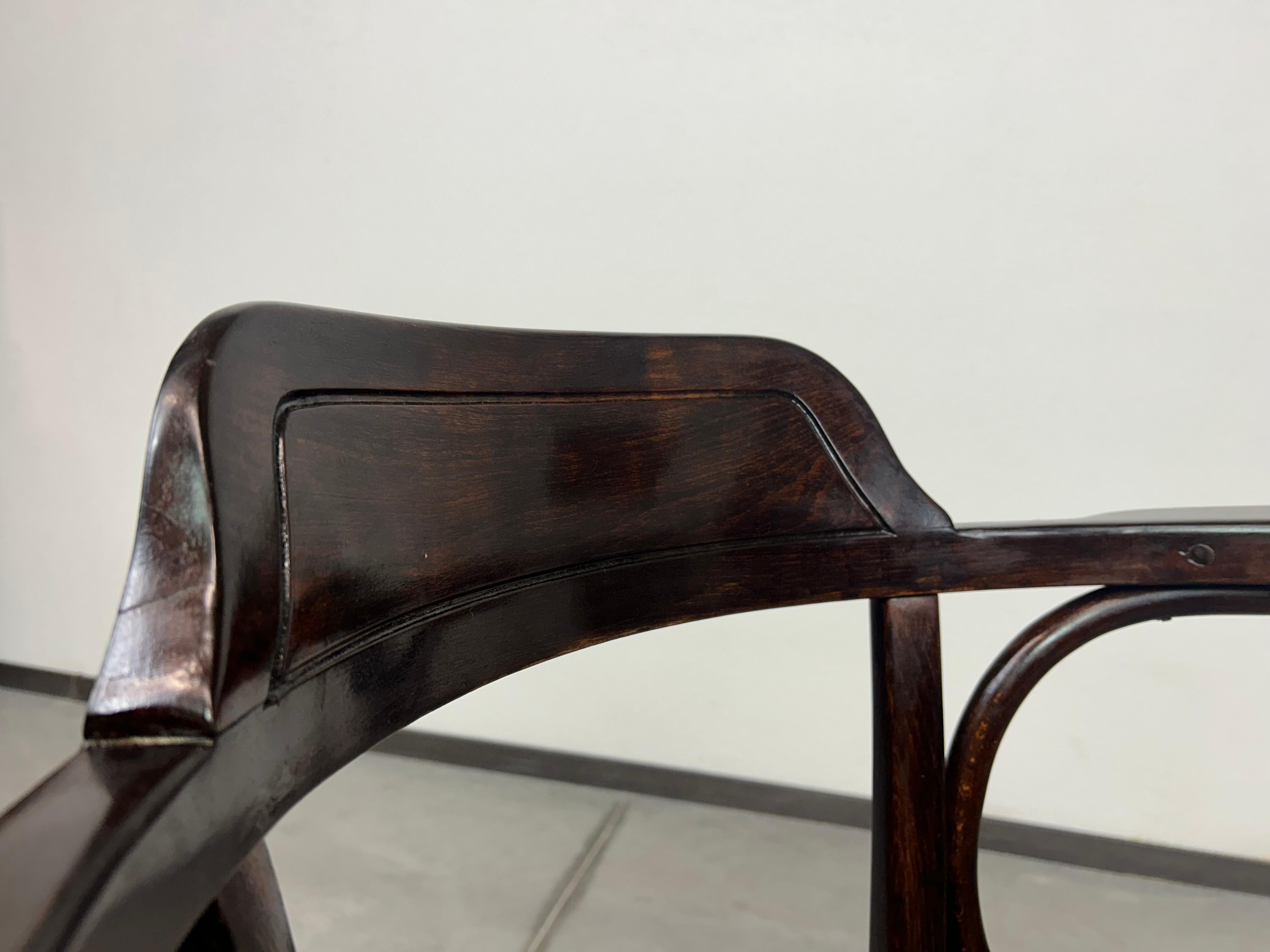 Early 20th Century Jugendstil bentwood office chair B47 by J&J Kohn