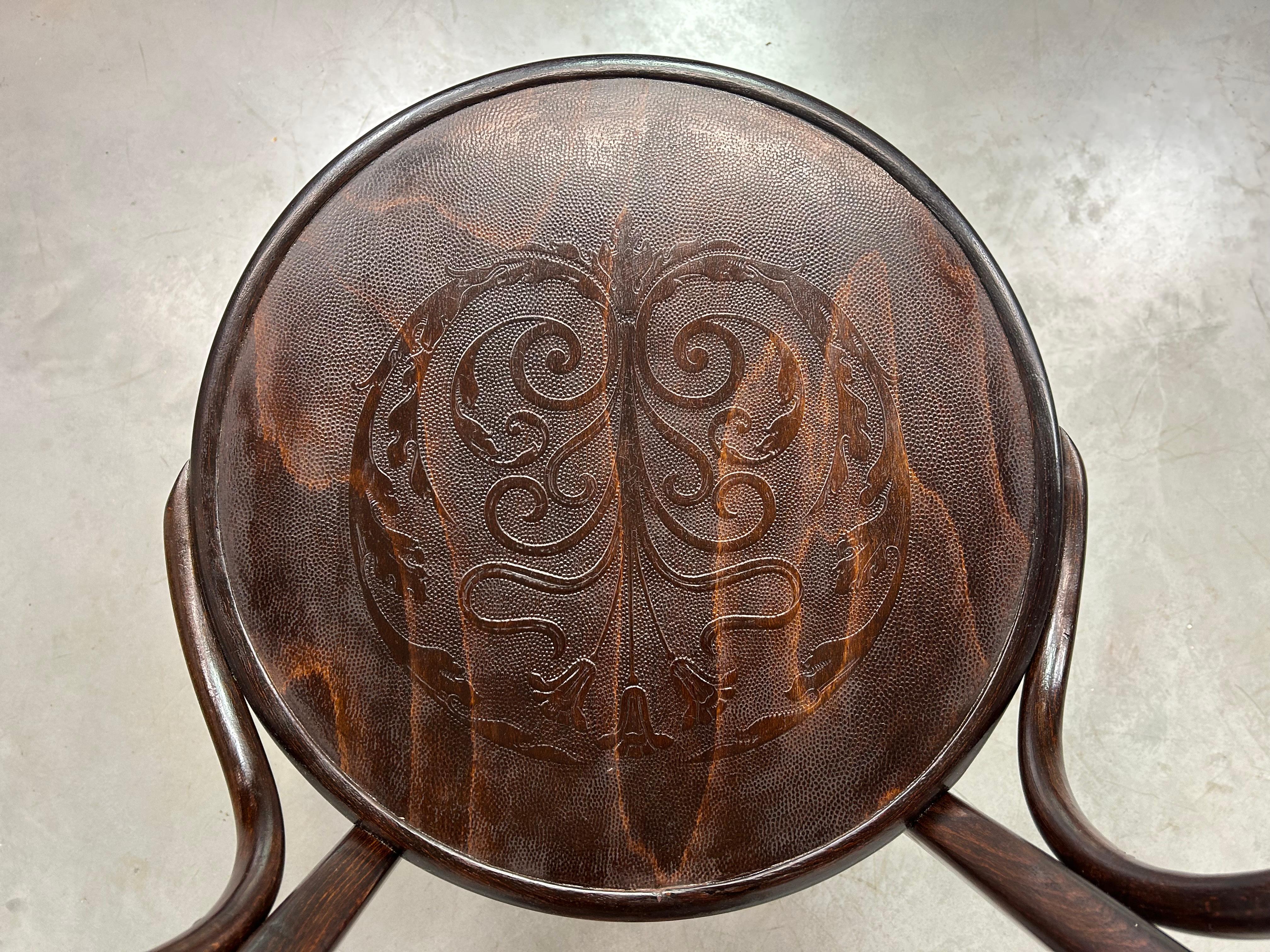 Jugendstil bentwood office chair B47 by J&J Kohn 2