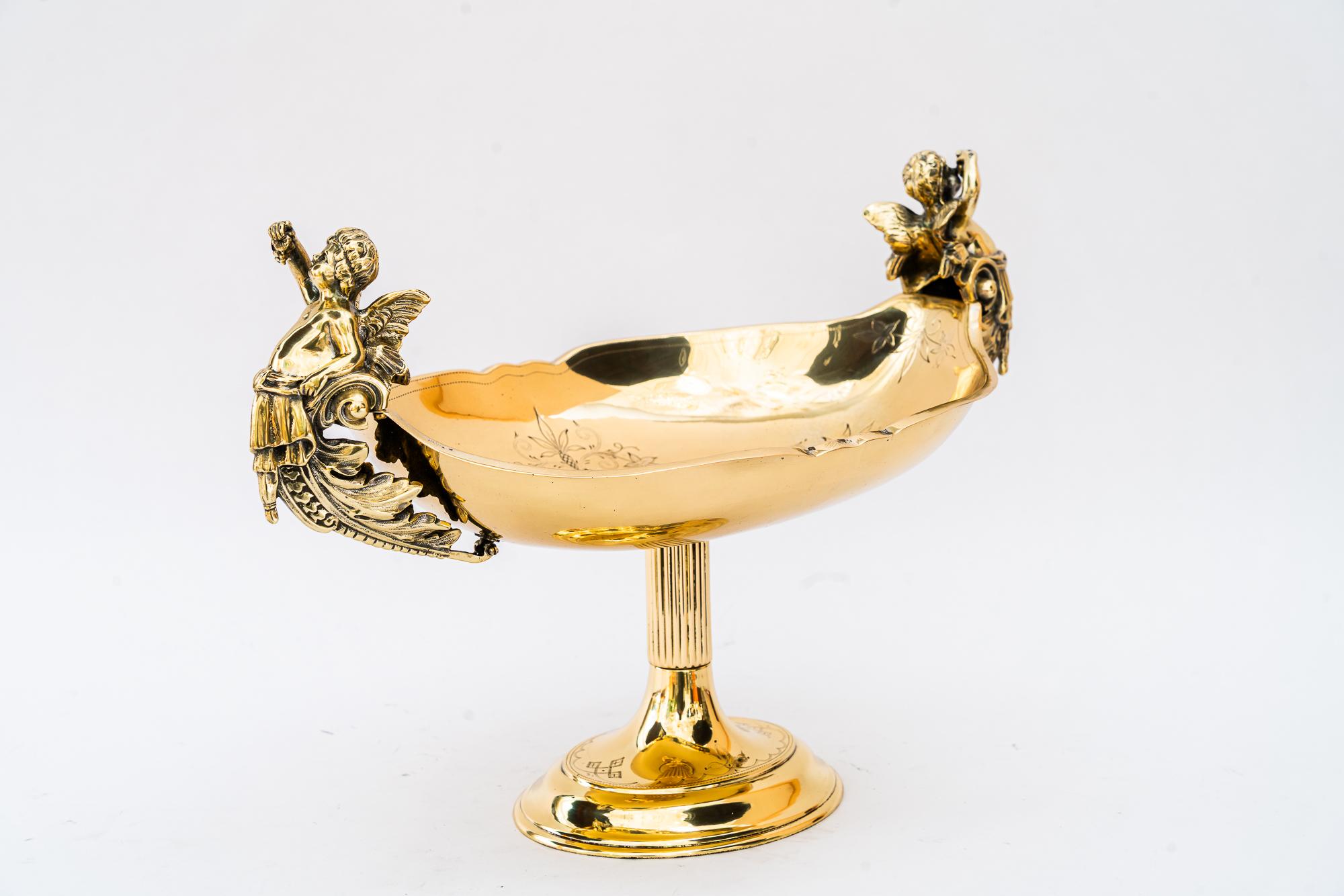 Jugendstil Messing Tafelaufsatz Wien um 1900 im Angebot 6