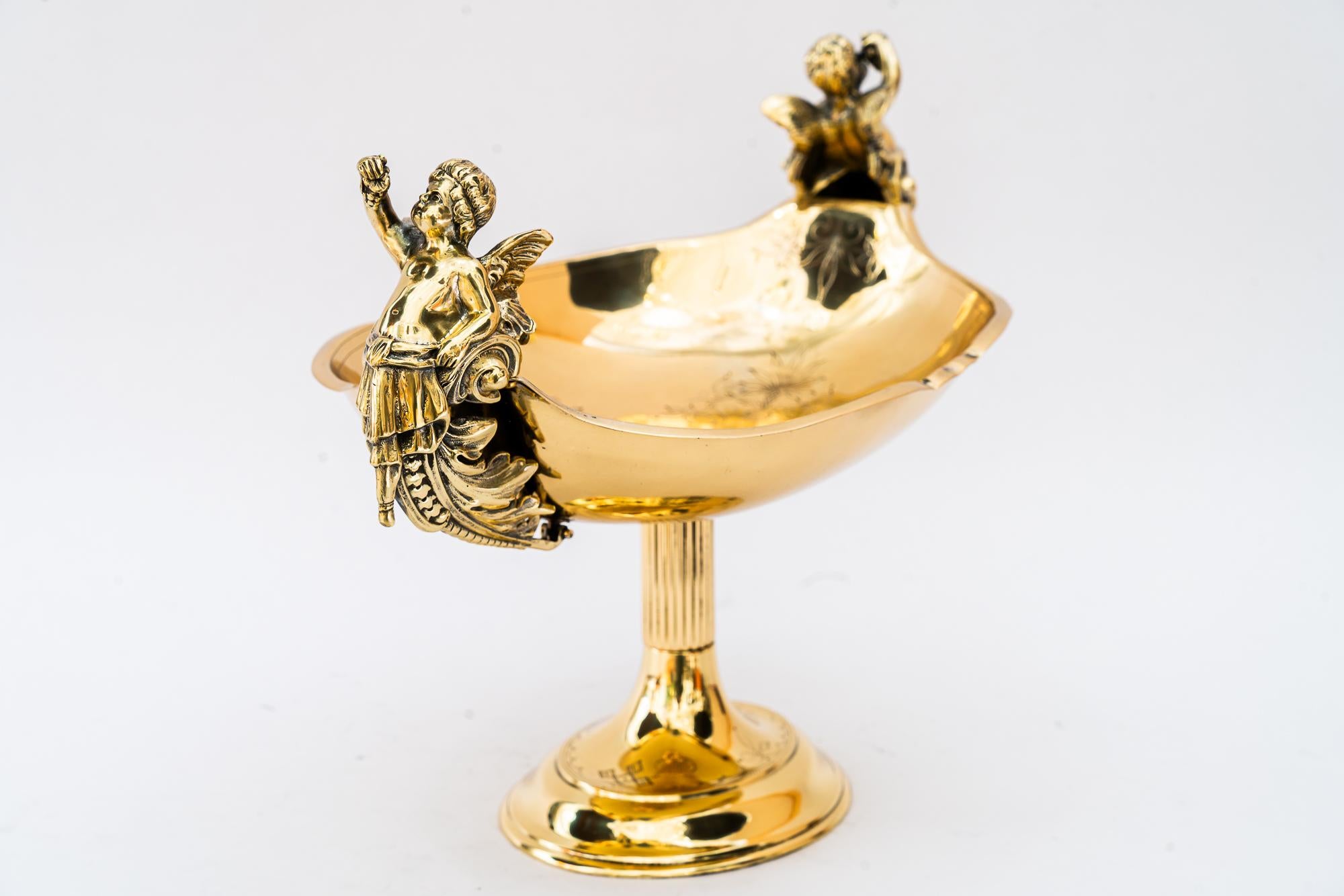 Jugendstil Messing Tafelaufsatz Wien um 1900 im Angebot 7