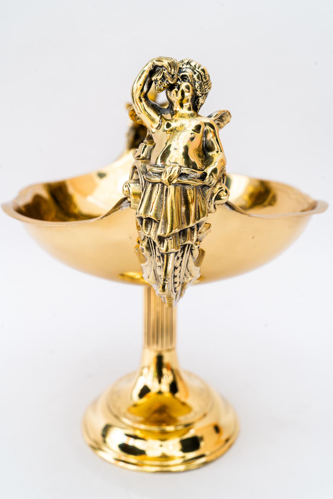 Jugendstil Messing Tafelaufsatz Wien um 1900 (Frühes 20. Jahrhundert) im Angebot