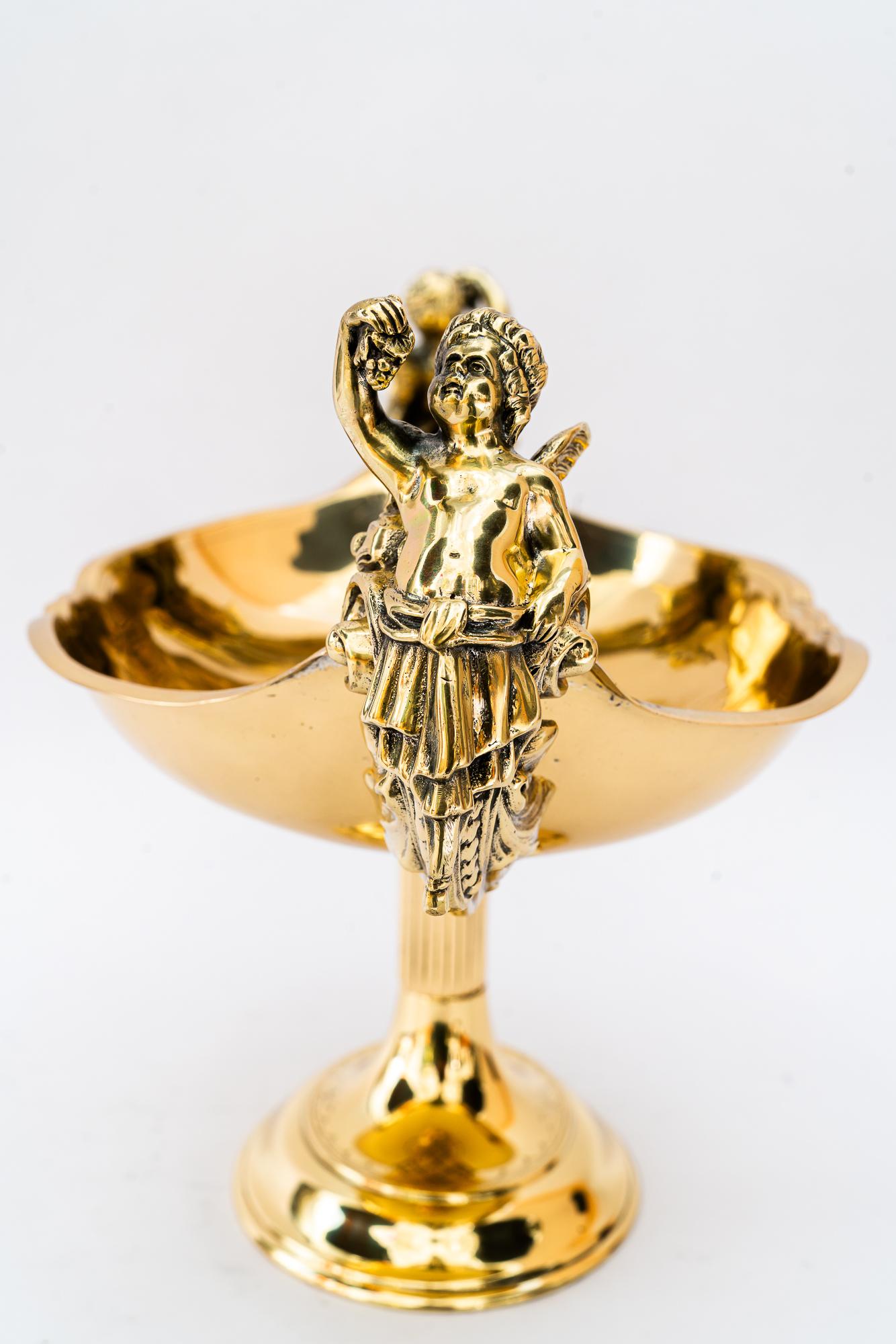 Jugendstil Messing Tafelaufsatz Wien um 1900 im Angebot 1