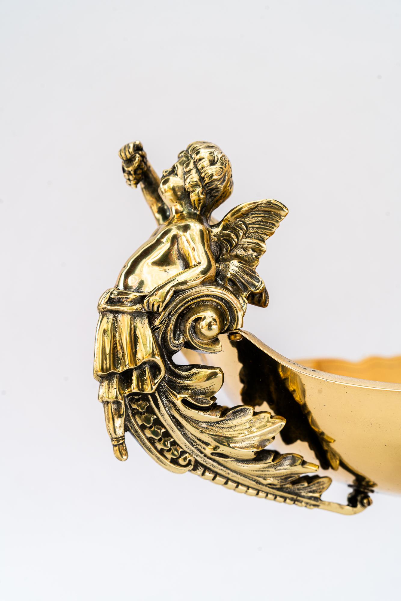 Jugendstil Messing Tafelaufsatz Wien um 1900 im Angebot 2