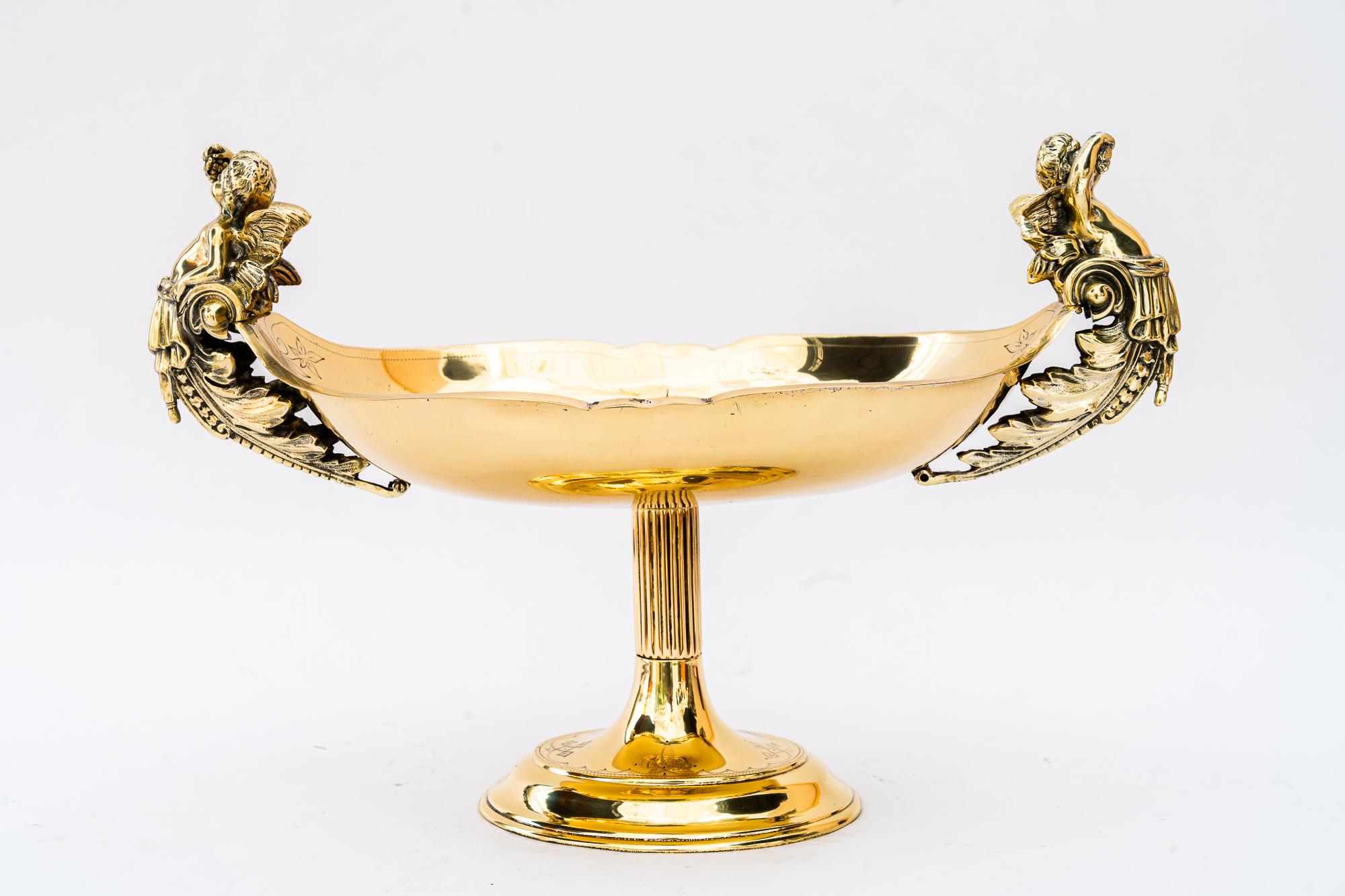 Jugendstil Messing Tafelaufsatz Wien um 1900 im Angebot 4