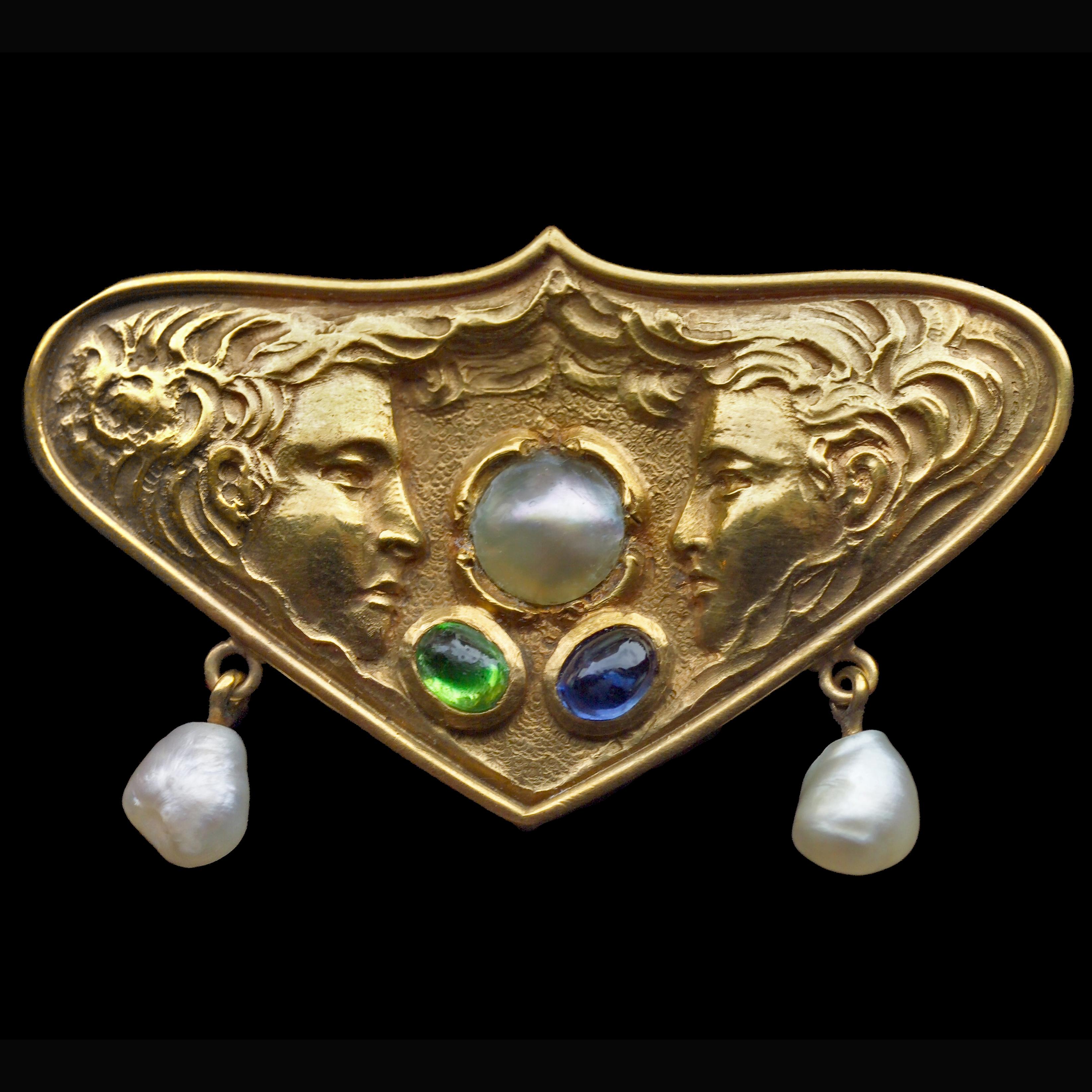 Jugendstil Brooch Attributed to Fritz Wolber, circa 1900
llustrated in our book:
Beatriz Chadour-Sampson & Sonya Newell-Smith, Tadema Gallery London Jewellery from the 1860s to 1960s, Arnoldsche Art Publishers, Stuttgart 2021, cat. no. 243
cf. Fritz
