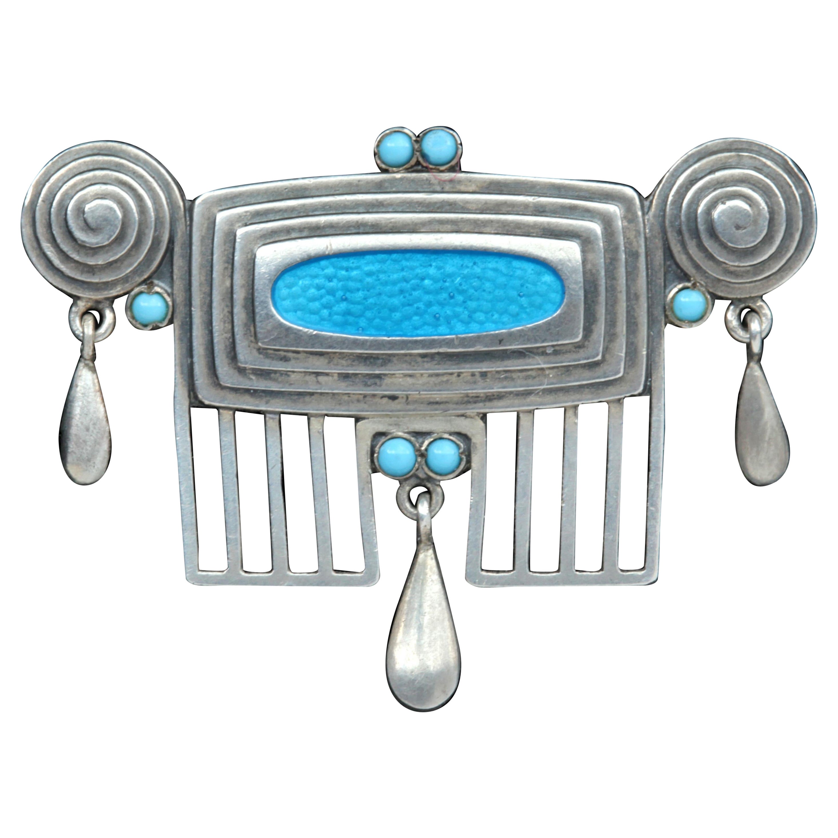 Jugendstil-Brosche von Andreas Odenwald, um 1905
