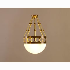 Jugendstil-Deckenleuchte / Pendelleuchte Opalglas, Re-Edition