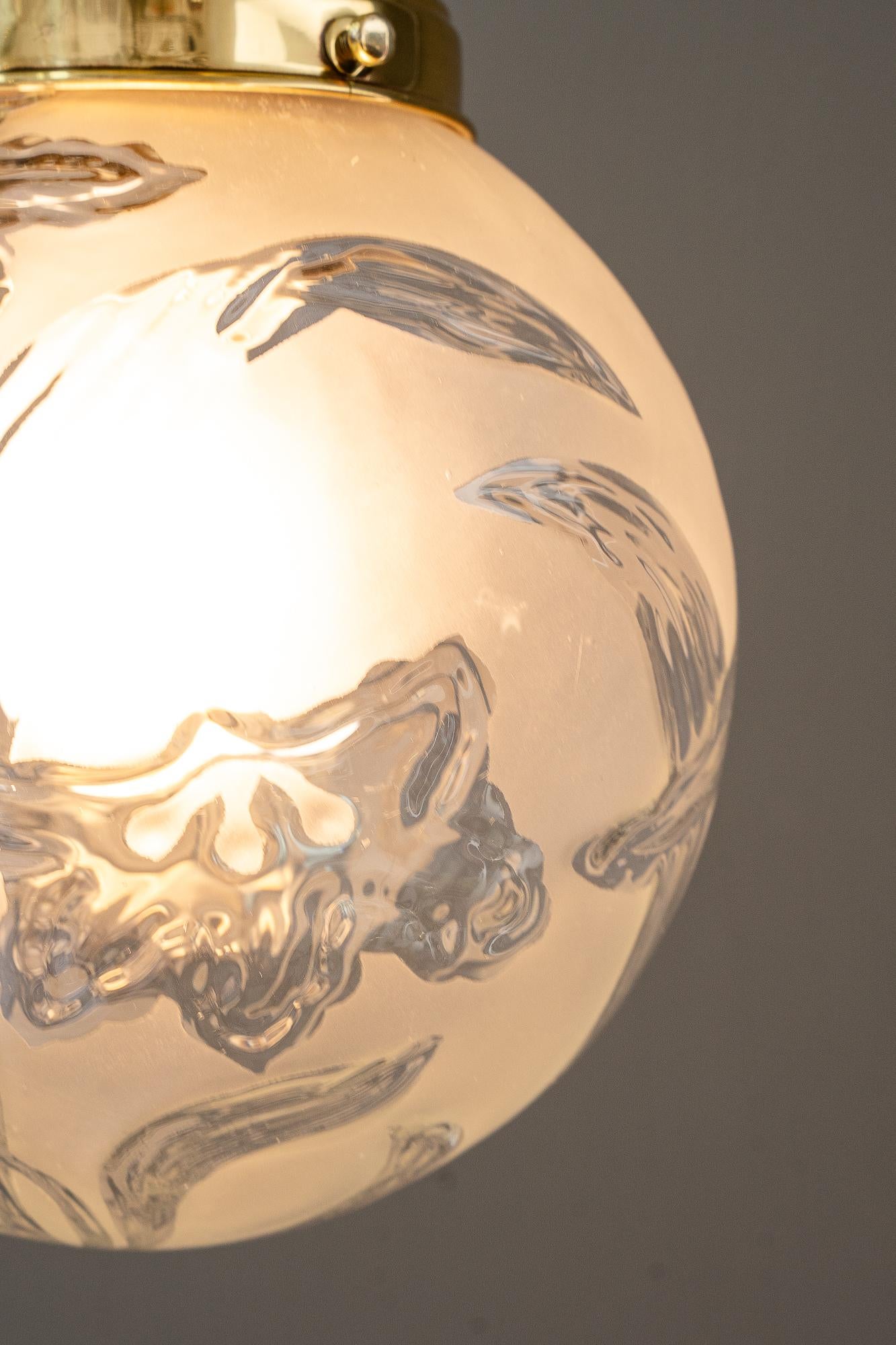 jugendstil ceiling lamp vienna around 1908 For Sale 3