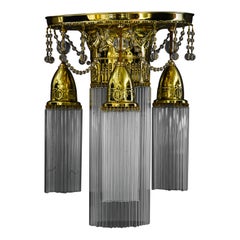 Antique Jugendstil ceiling lamp vienna around 1908