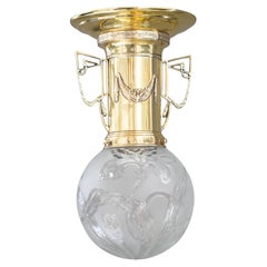 jugendstil ceiling lamp vienna around 1908
