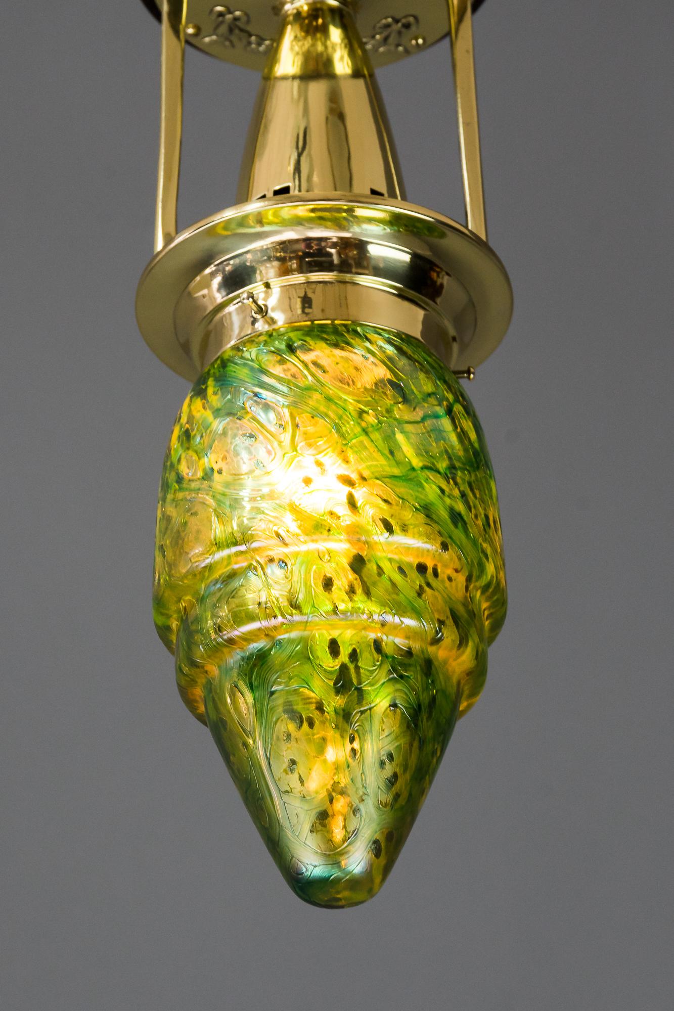 Jugendstil Ceiling Lamp Vienna, circa 1908 5