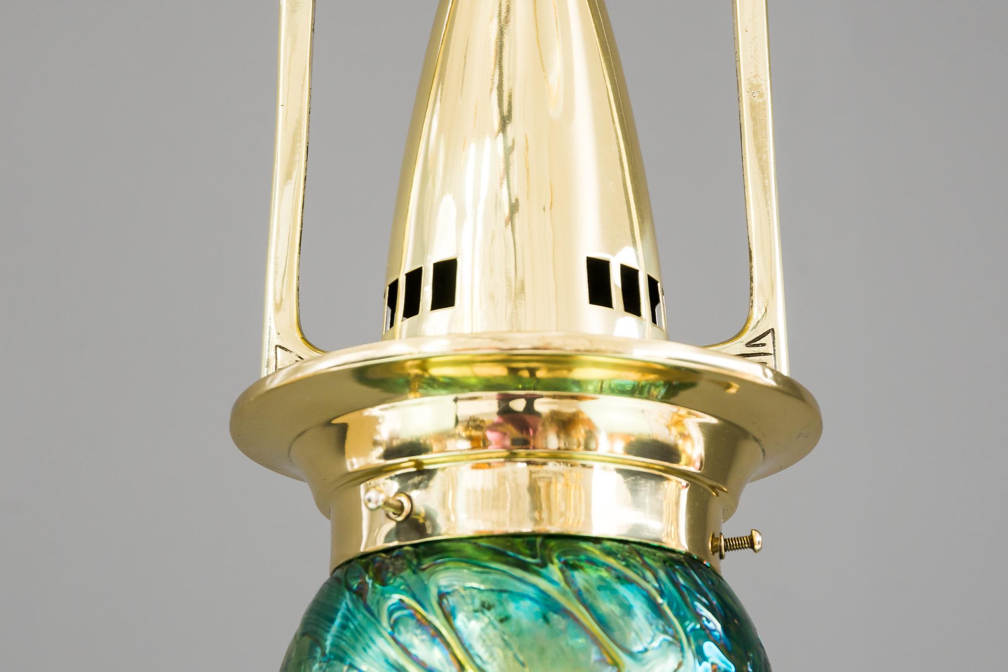 Early 20th Century Jugendstil Ceiling Lamp Vienna, circa 1908