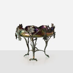 Jugendstil Centerpiece Bowl by Joh. Loetz Witwe, c. 1900