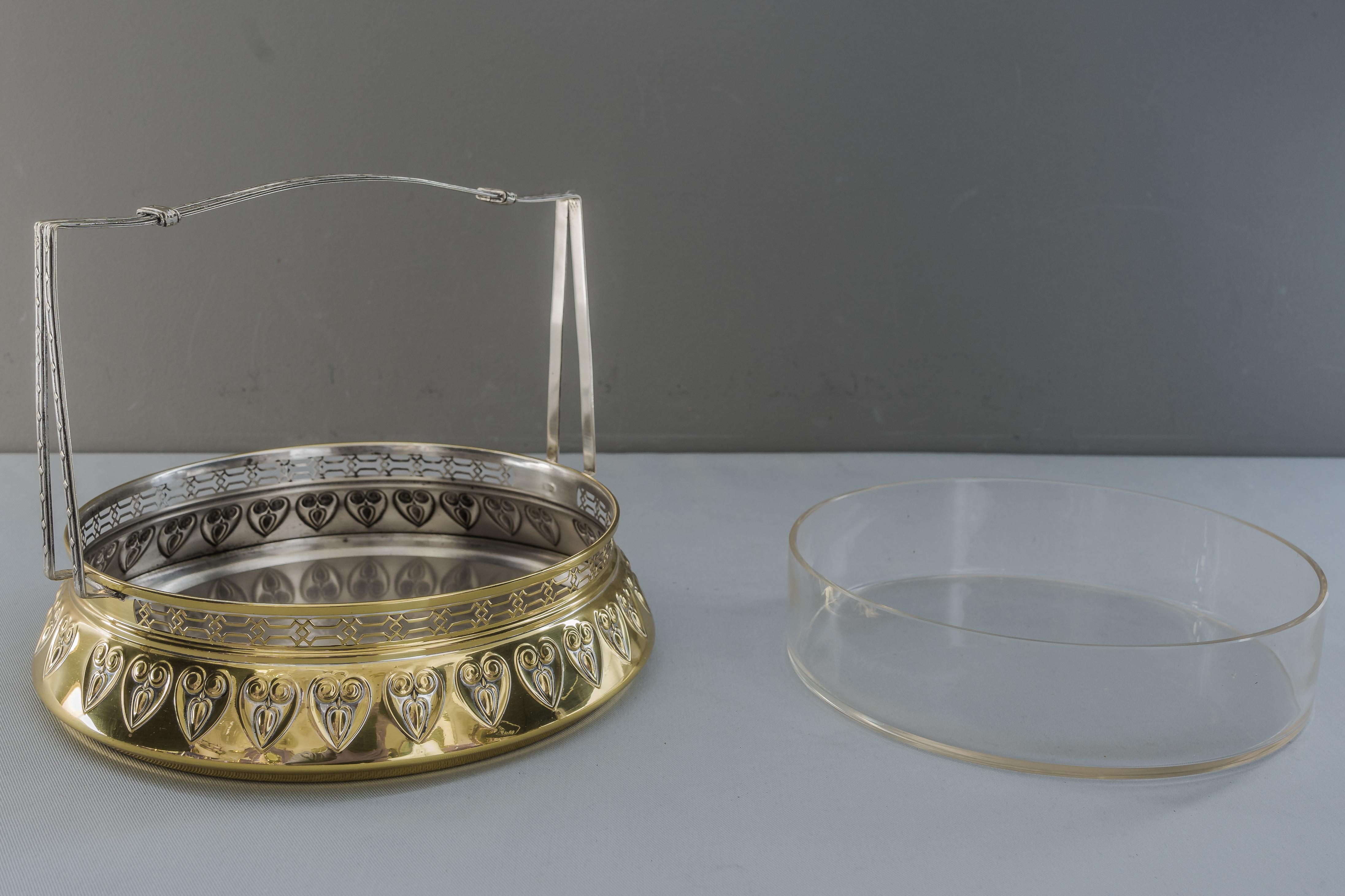 Centre de table Jugendstil avec verre original:: vers 1908 en vente 5