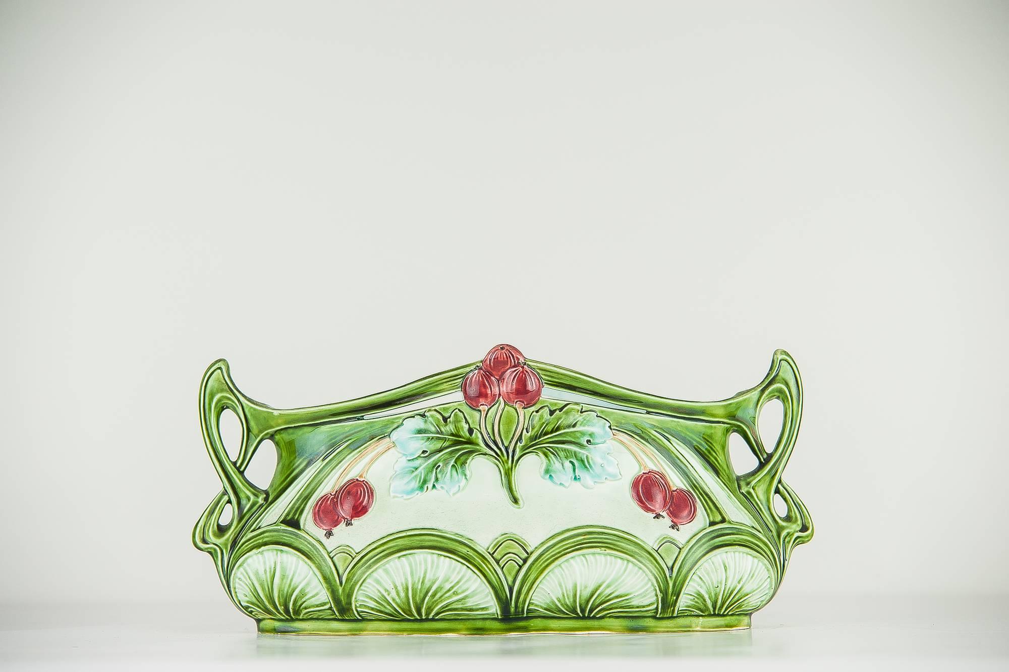 Austrian Jugendstil Ceramic Jardinière, circa 1905