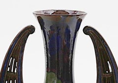 Jugendstil Ceramic Vase, Moravia Early 20th Century