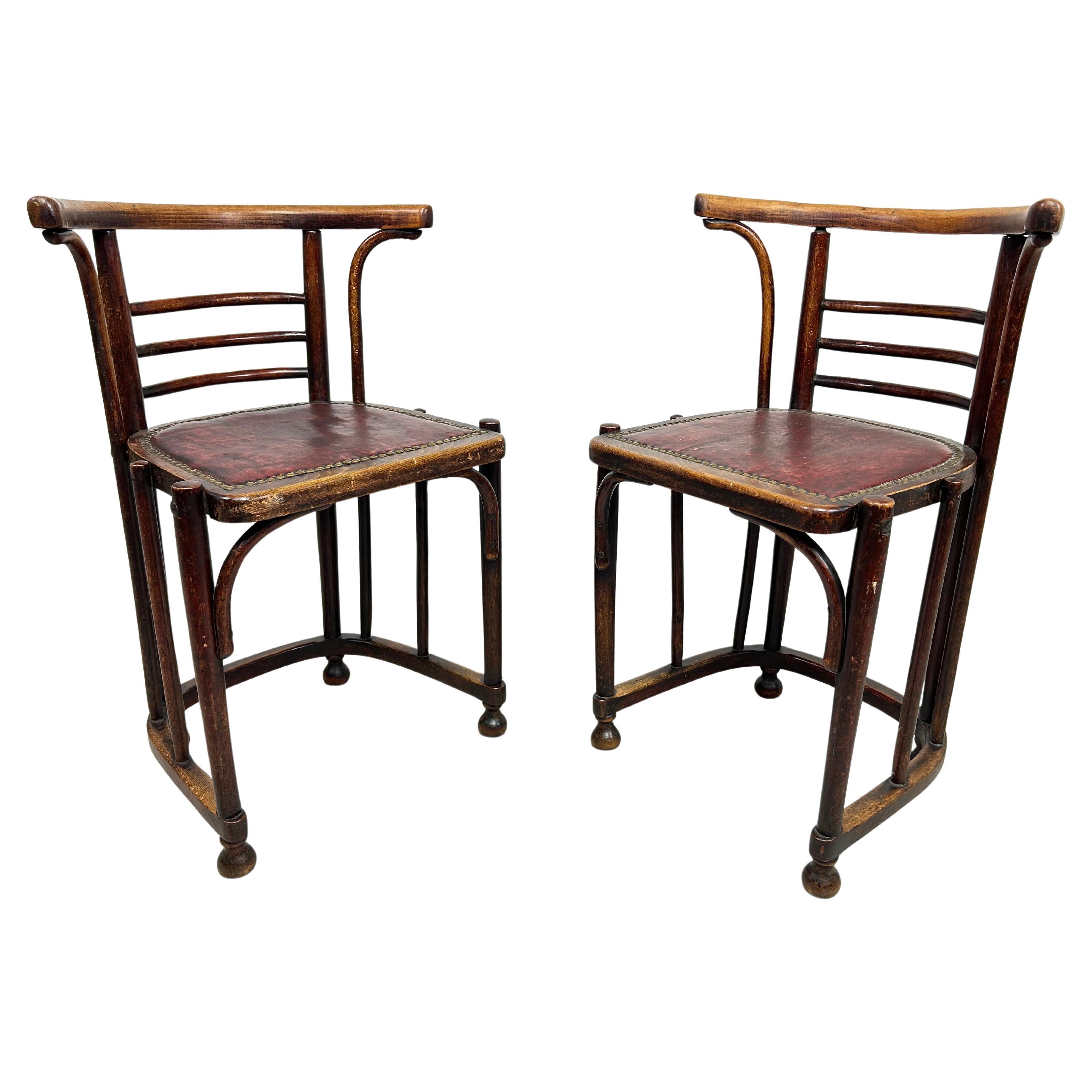 Chaises Jugendstil dans le style de Josef Hoffmann en vente