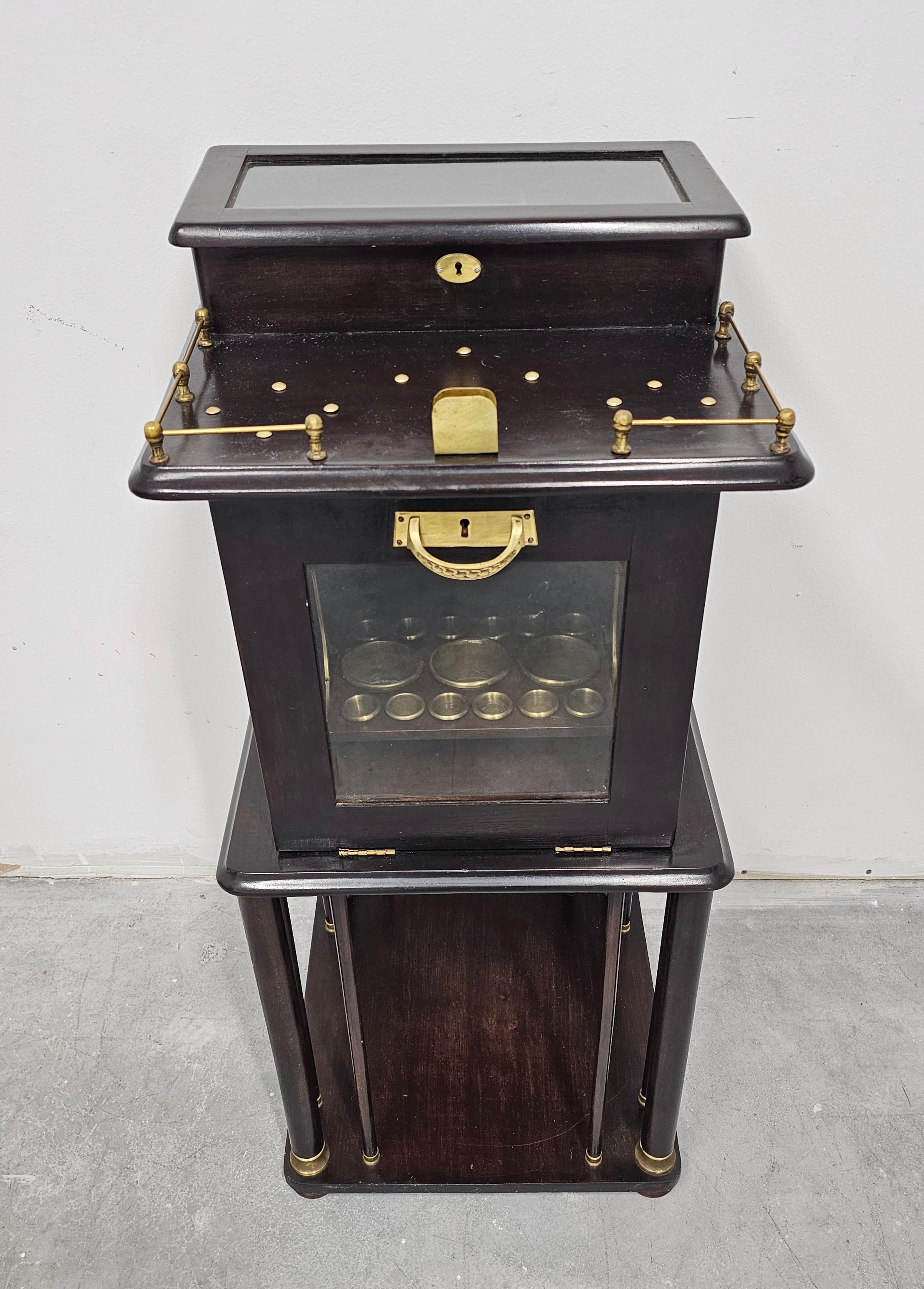 Jugendstil Cigar Humidor Cabinet, Austria 1910s For Sale 8
