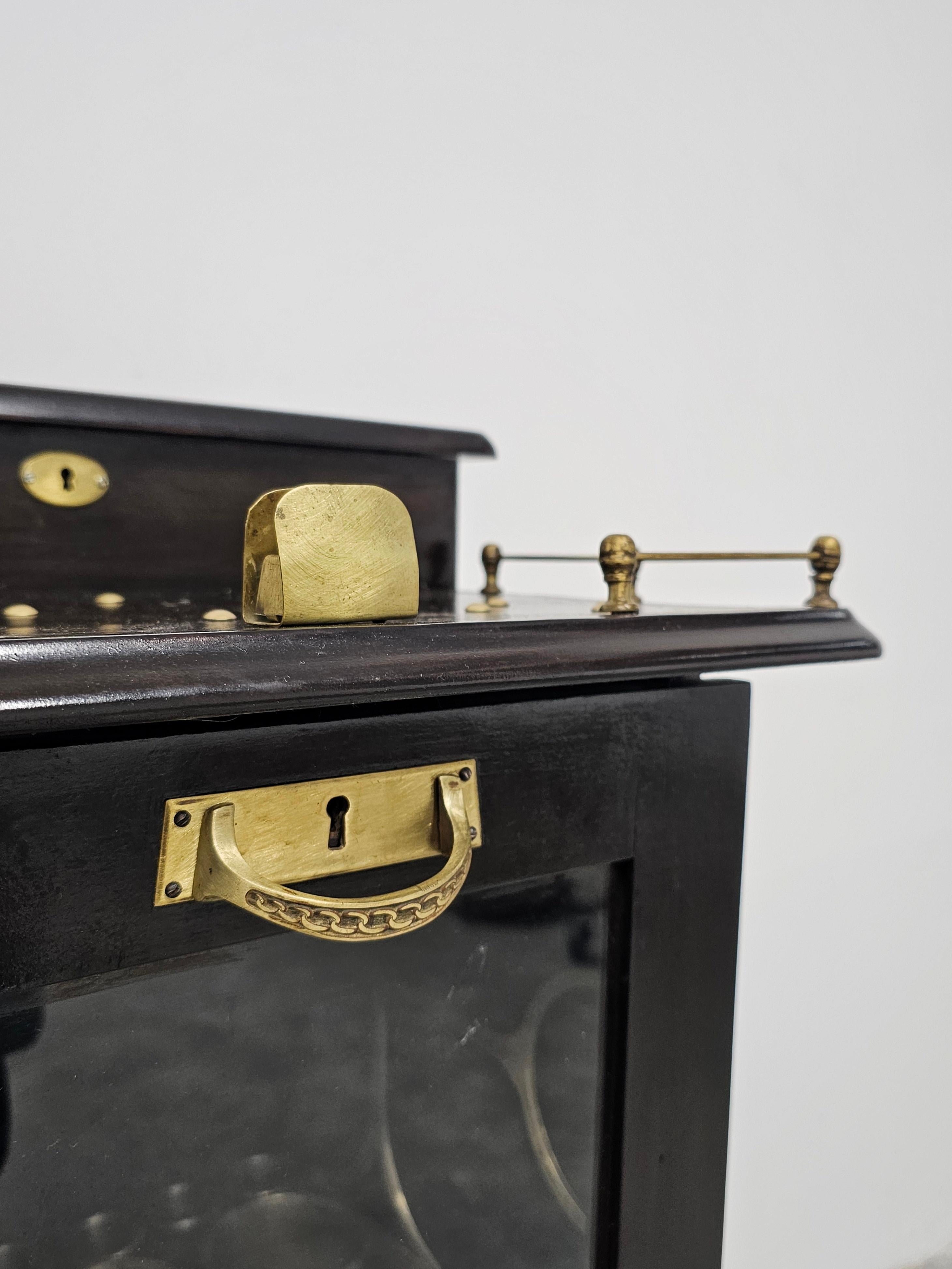 Austrian Jugendstil Cigar Humidor Cabinet, Austria 1910s For Sale