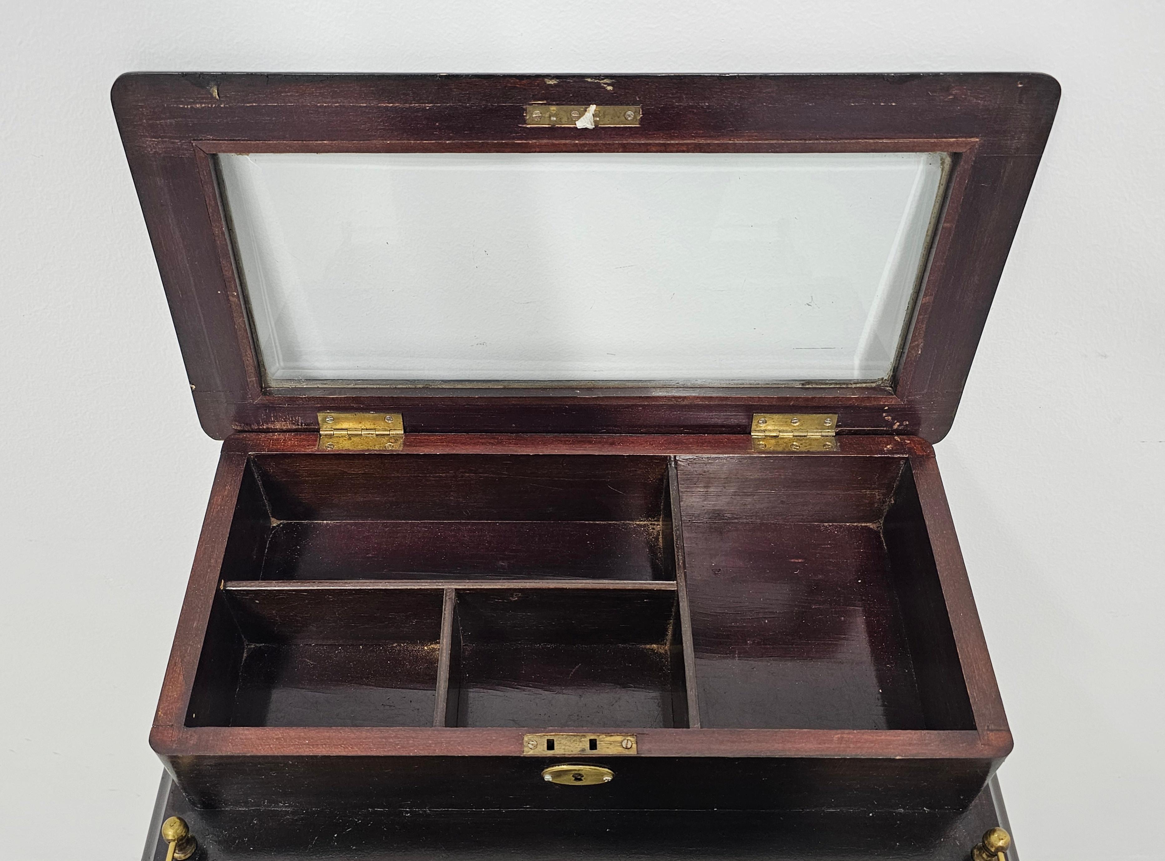 Jugendstil Cigar Humidor Cabinet, Austria 1910s For Sale 1