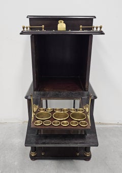 Antique Jugendstil Cigar Humidor Cabinet, Austria 1910s