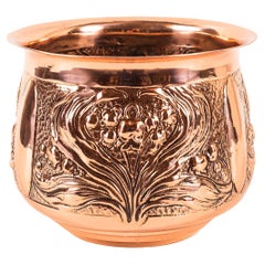 Jugendstil Copper Pot Around 1900s