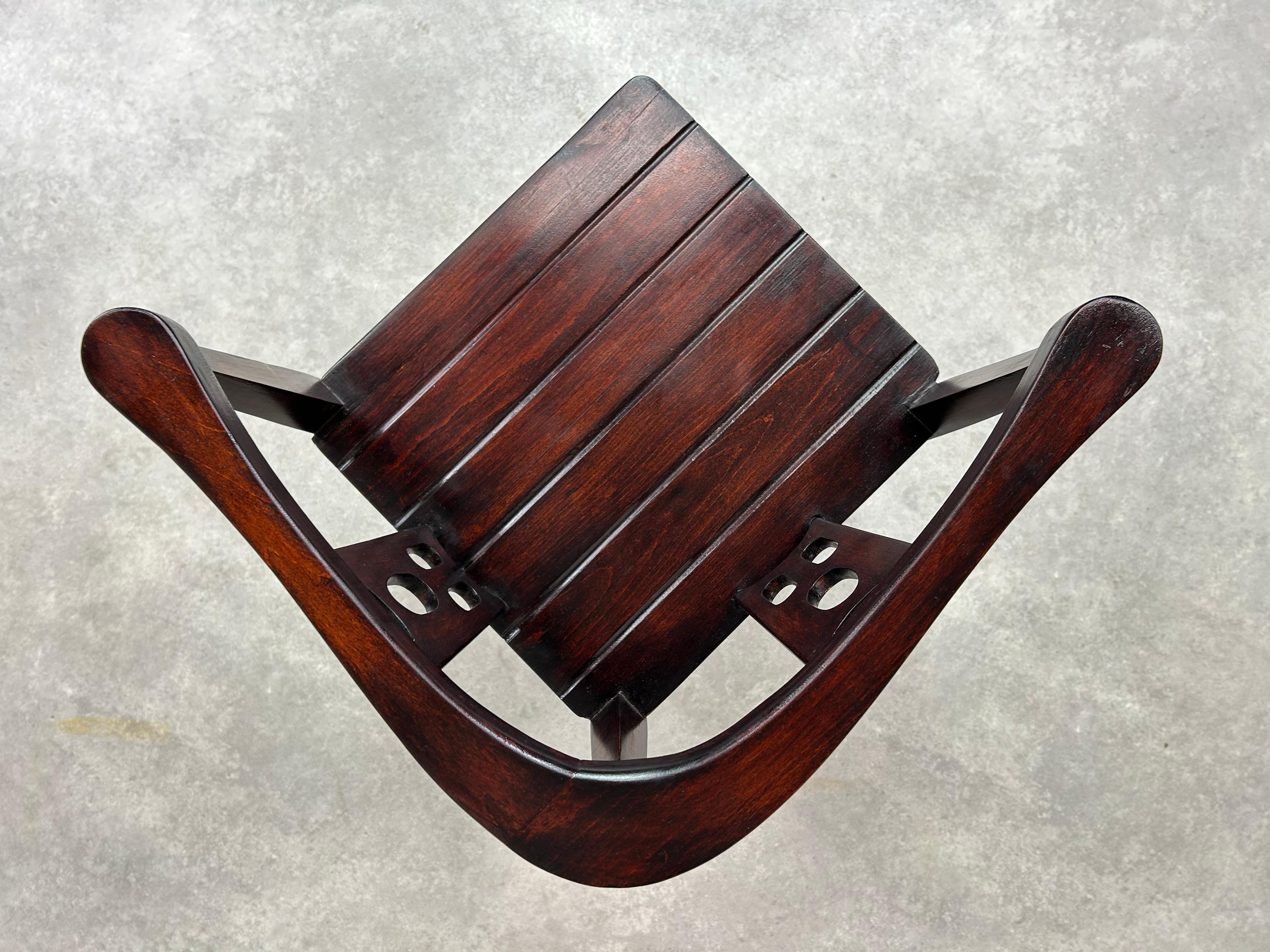 Jugendstil corner chair attr. to Josef Hoffmann For Sale 5