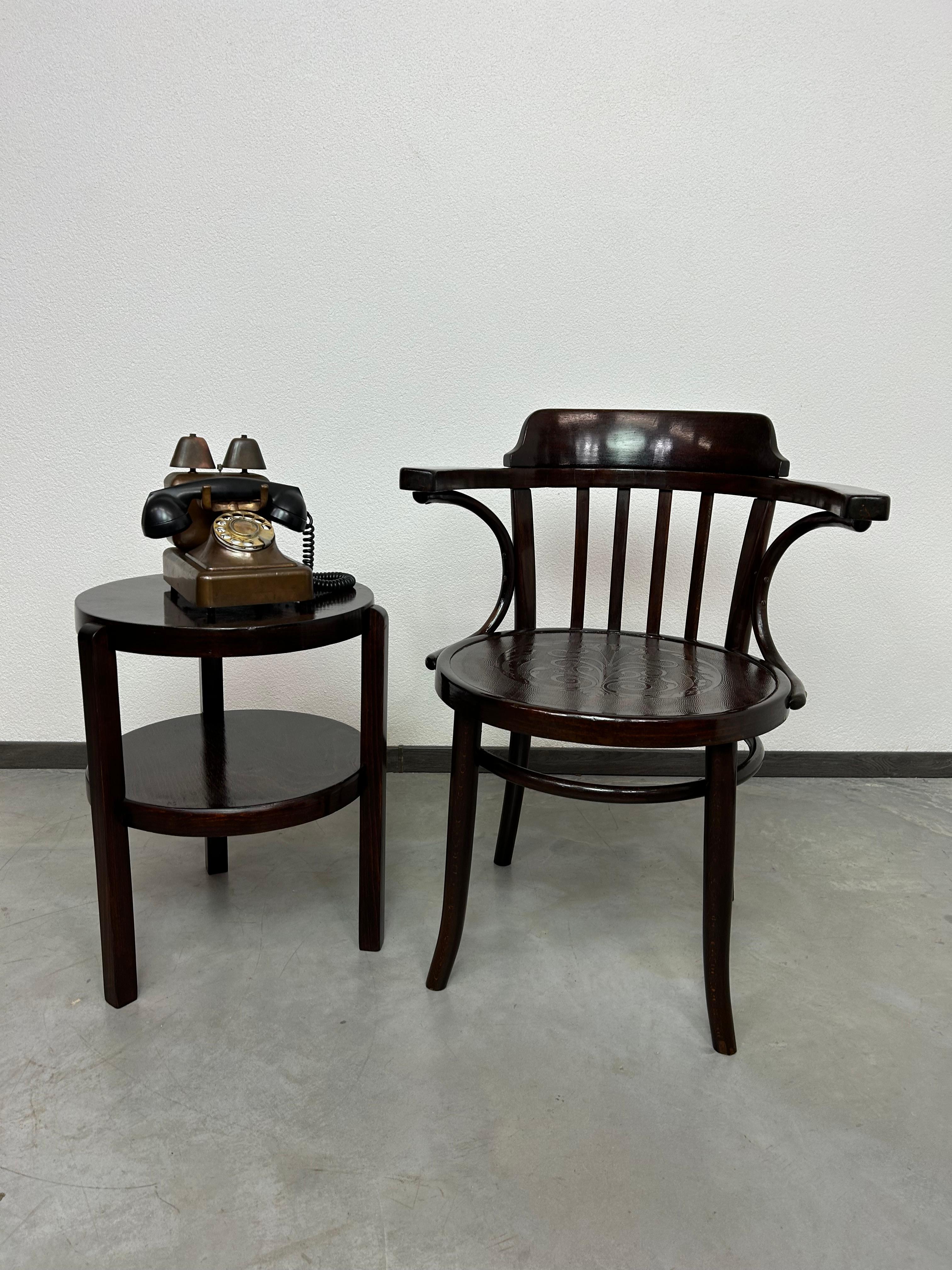 Jugendstil desk chair by Thonet 4