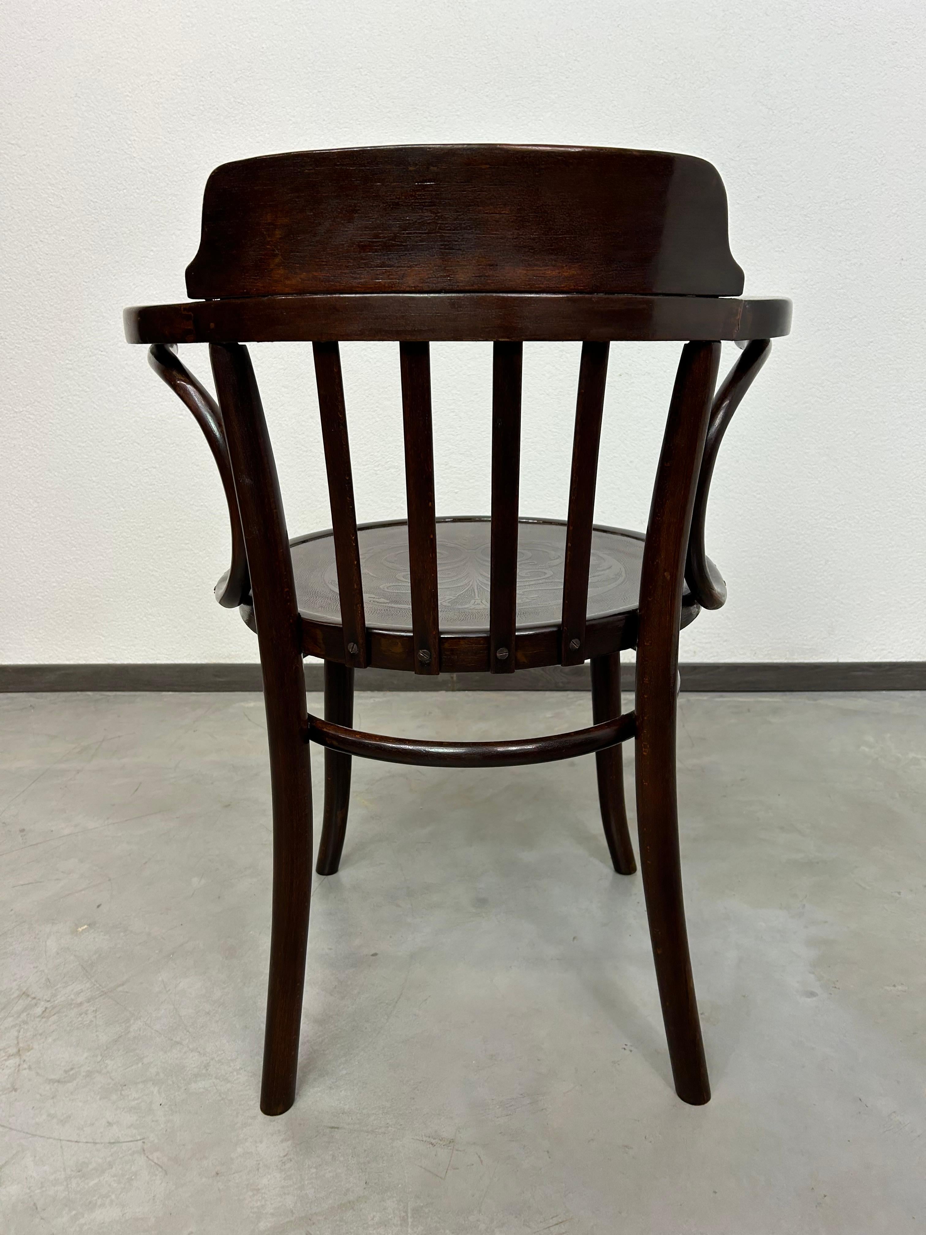 Jugendstil desk chair by Thonet 2