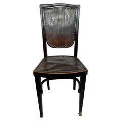 Jugendstil dining chair by Gustav Siegel for J&J Kohn
