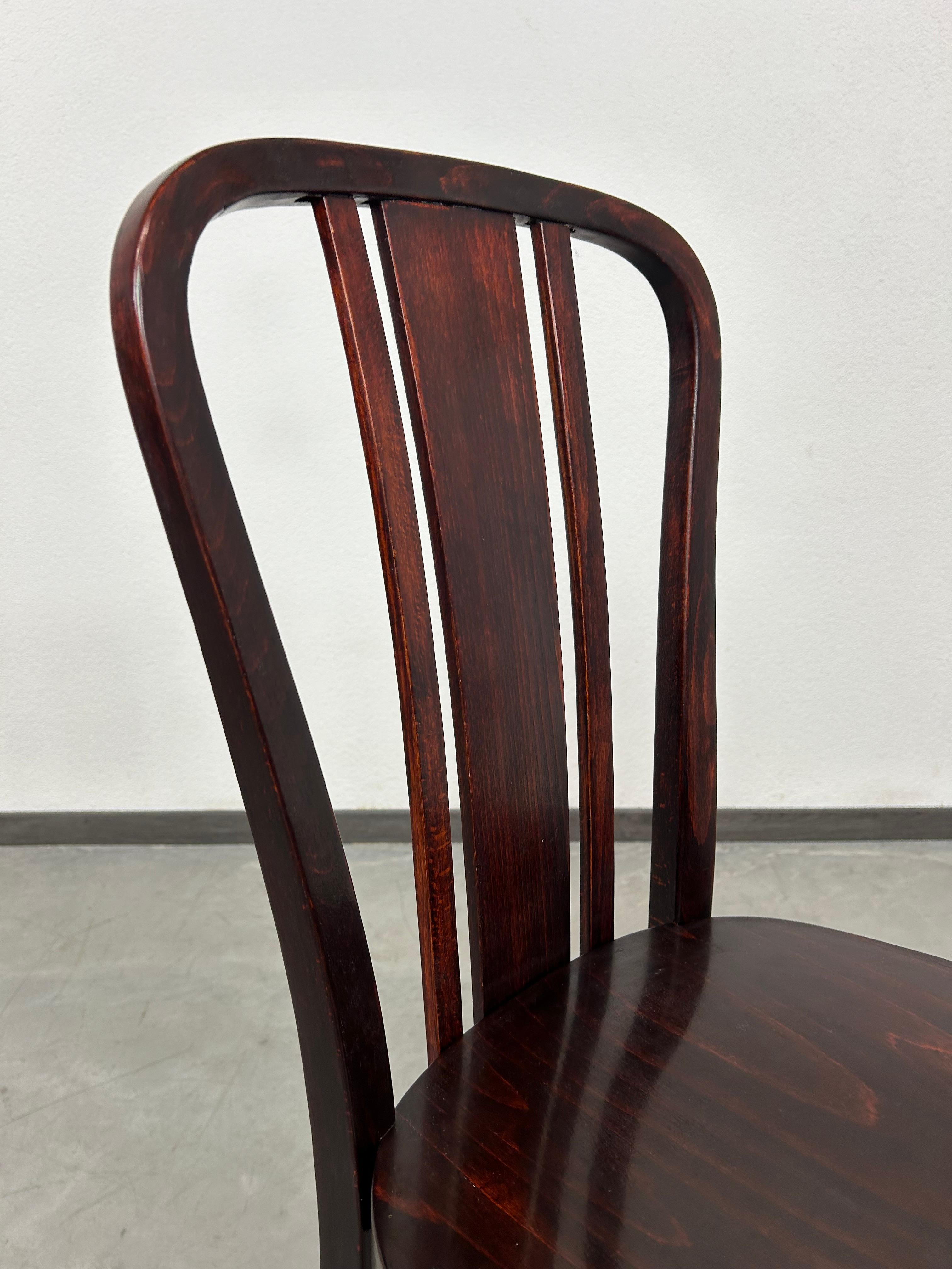 Vienna Secession Jugendstil dining chair by Thonet For Sale