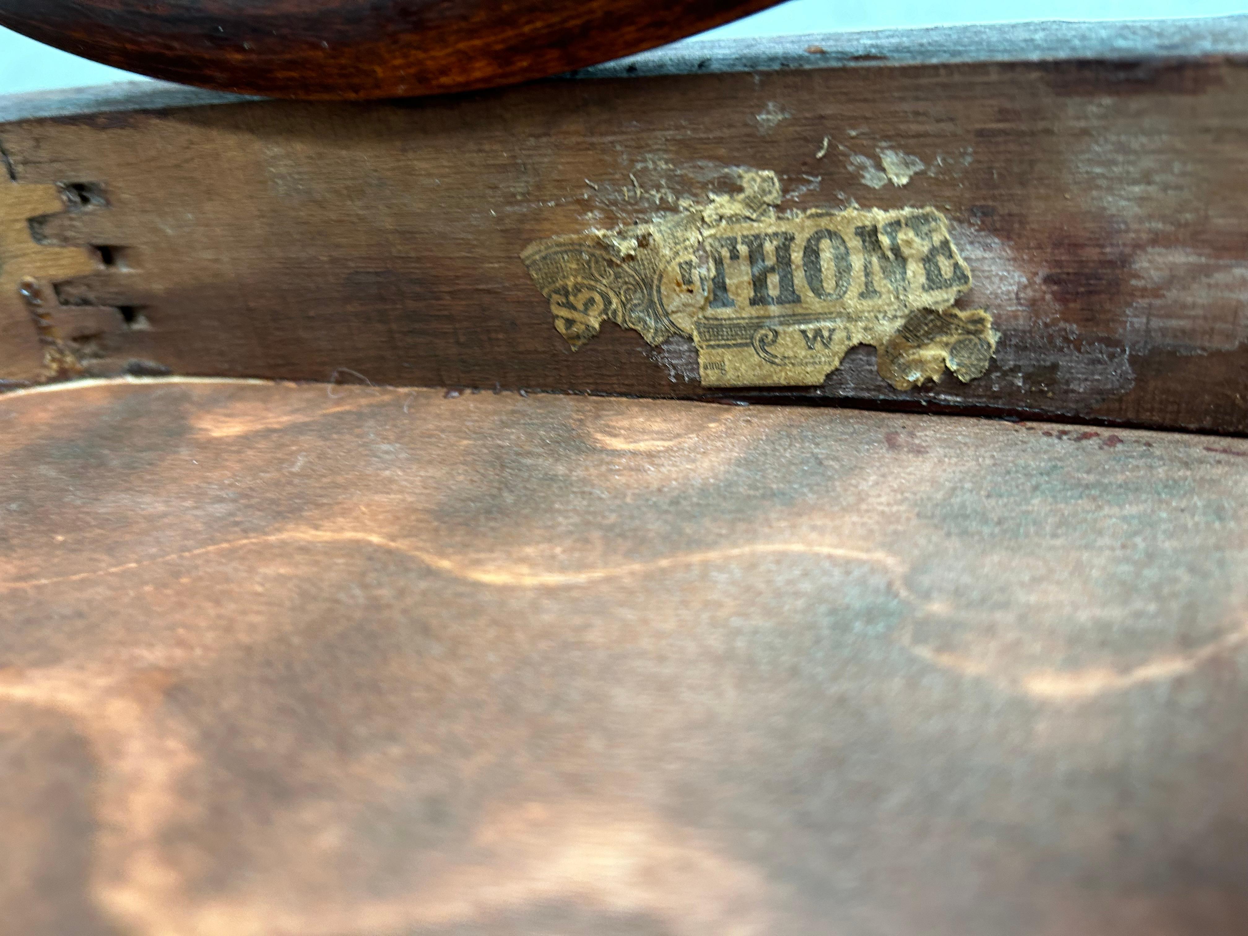 Jugendstil dining chair by Thonet For Sale 1