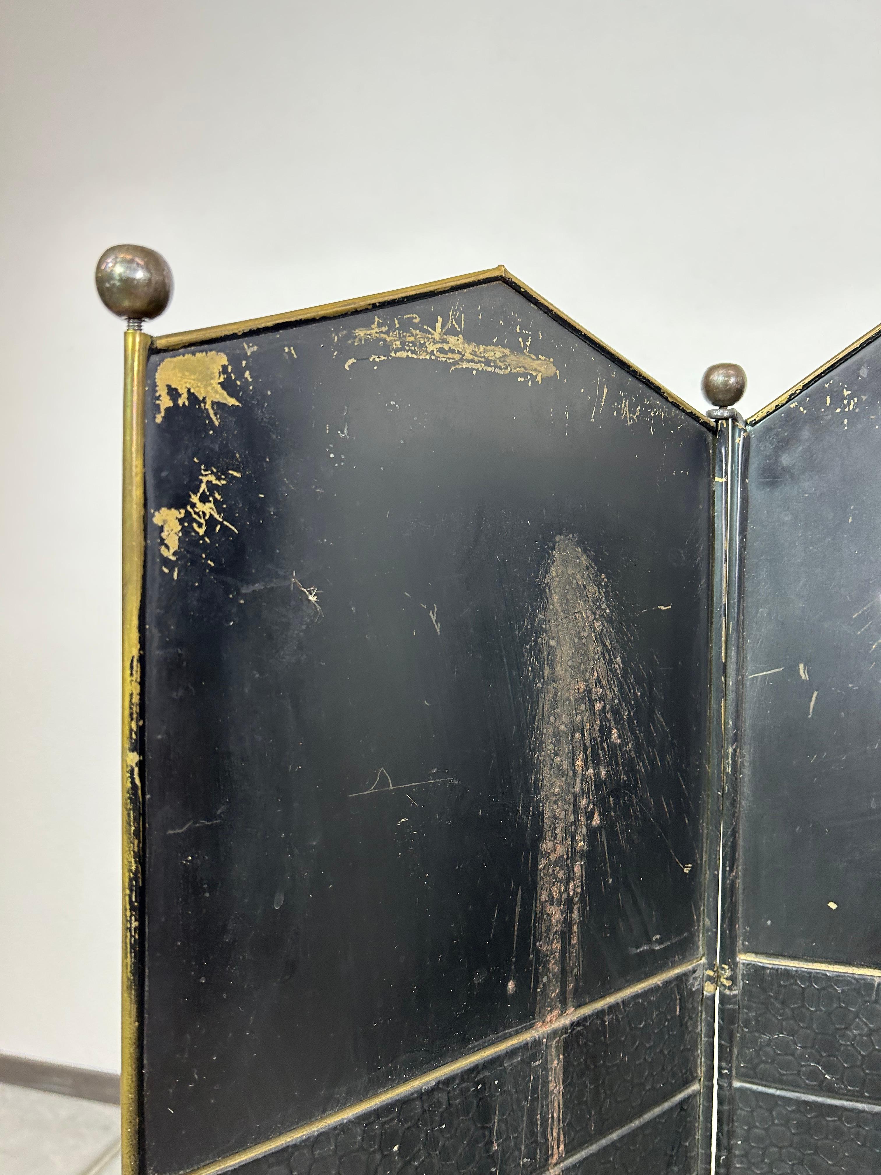 Jugendstil fire screen attr. to Dagobert Peche Wiener Werkstätte For Sale 4